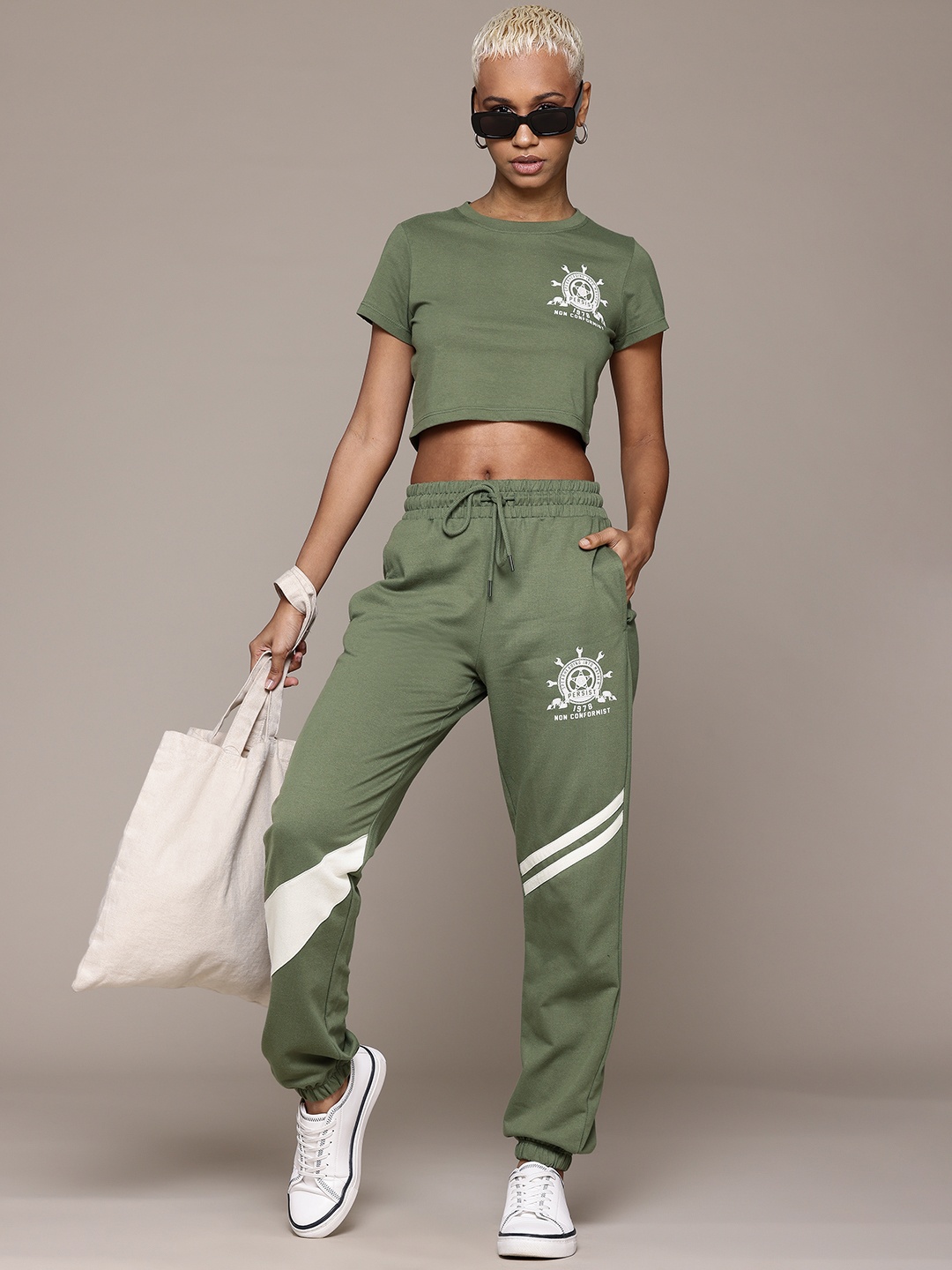 

The Roadster Lifestyle Co. Printed Co-Ords, Olive
