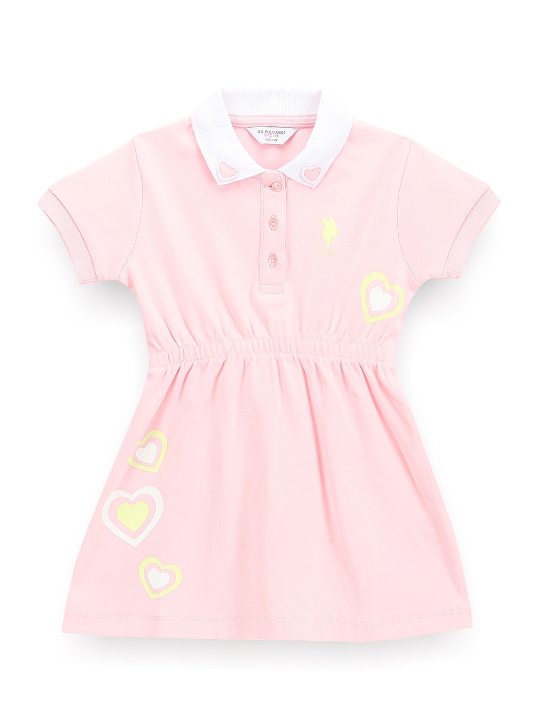 

U.S. Polo Assn. Kids Fit & Flare Dress, Pink