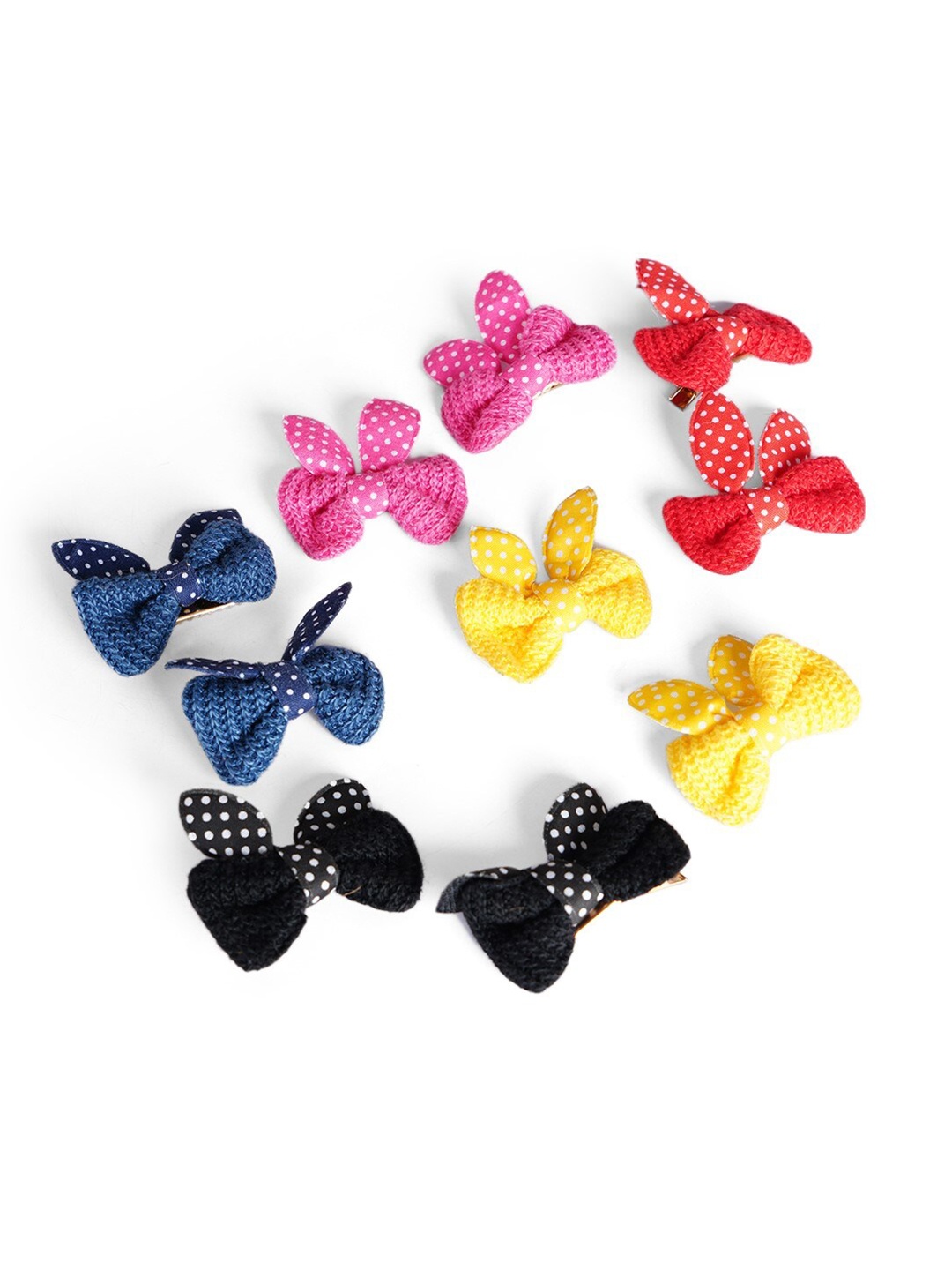 

Bella Moda Girls Set of 5 Alligator Hair Clip, Navy blue