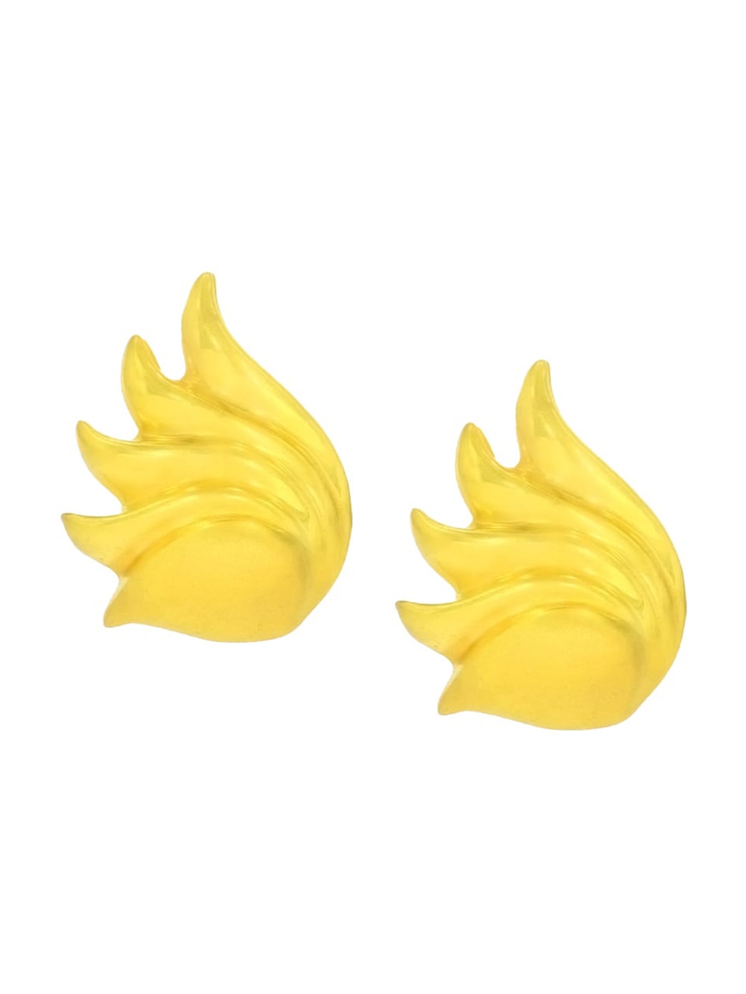 

BHIMA 22K Hallmark 916 Purity Yellow Gold Molding Wings Studs