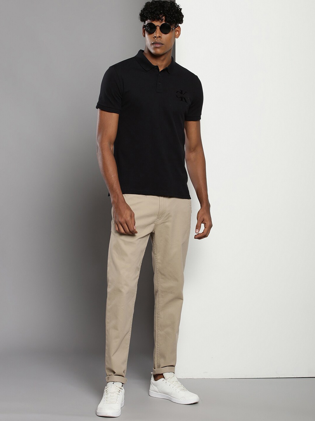 

Calvin Klein Polo Collar Slim Fit T-shirt, Black
