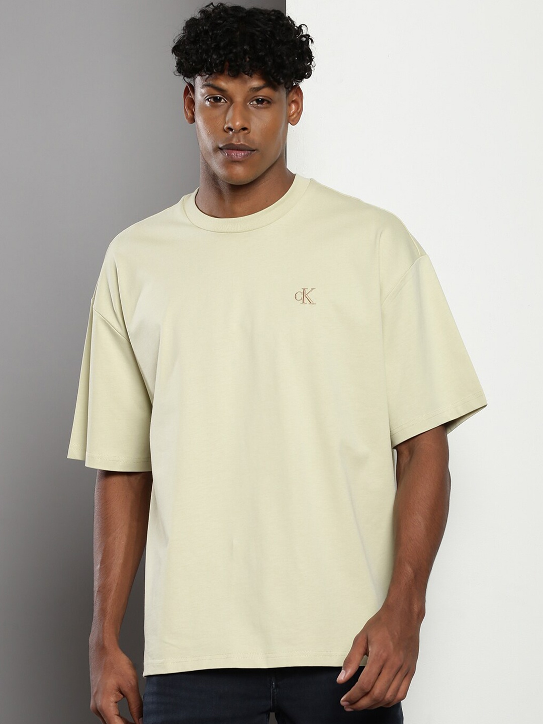 

Calvin Klein Jeans Organic Cotton T-shirt, Beige