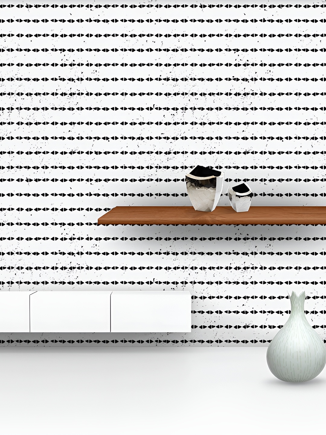 

ArtzFolio White & Black Printed Self Adhesive Wallpaper