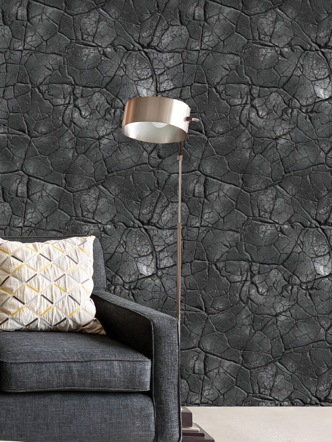 

ArtzFolio Black & Grey Abstract Printed Self-Adhesive Peel & Wall Sticker