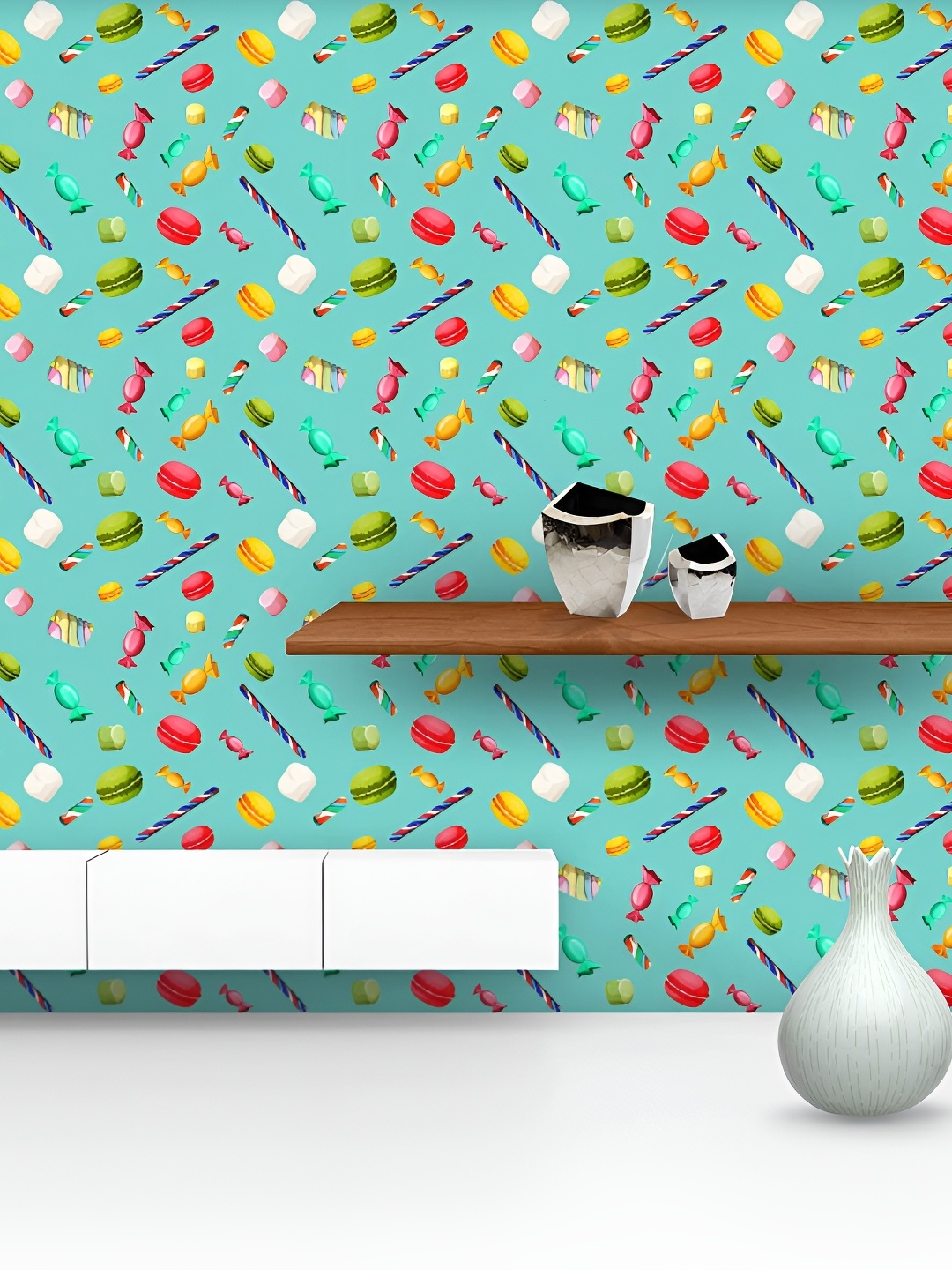

ArtzFolio Green & Pink Floral Printed Self Adhesive Wall Decal