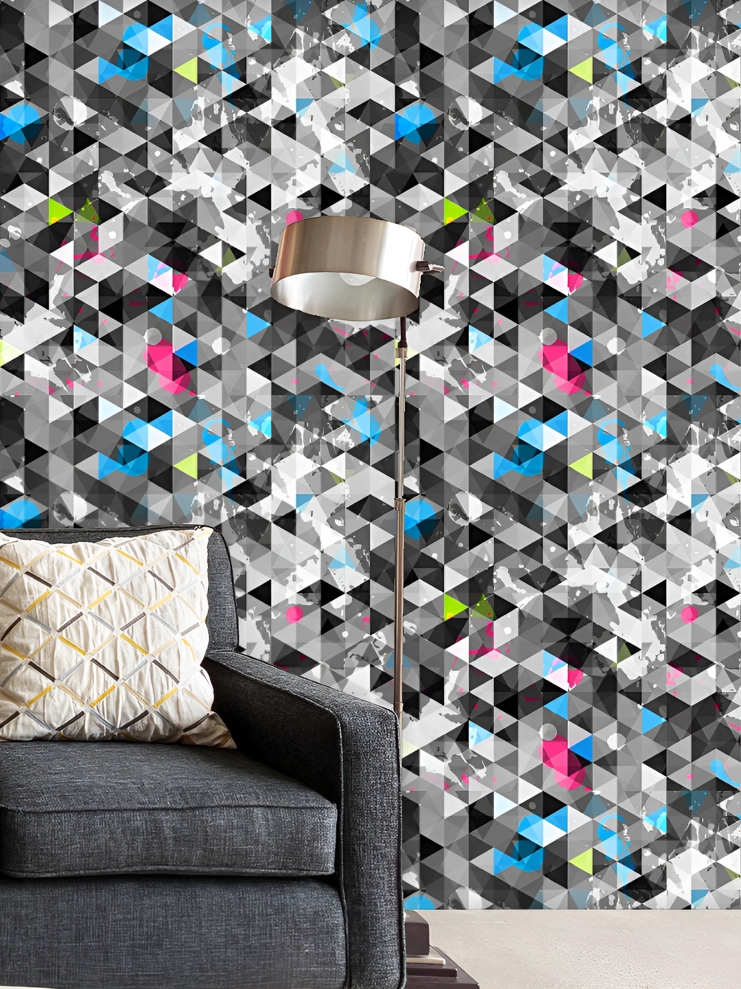 

ArtzFolio White & Black Printed Self-adhesive Water-Resistant Wallpaper