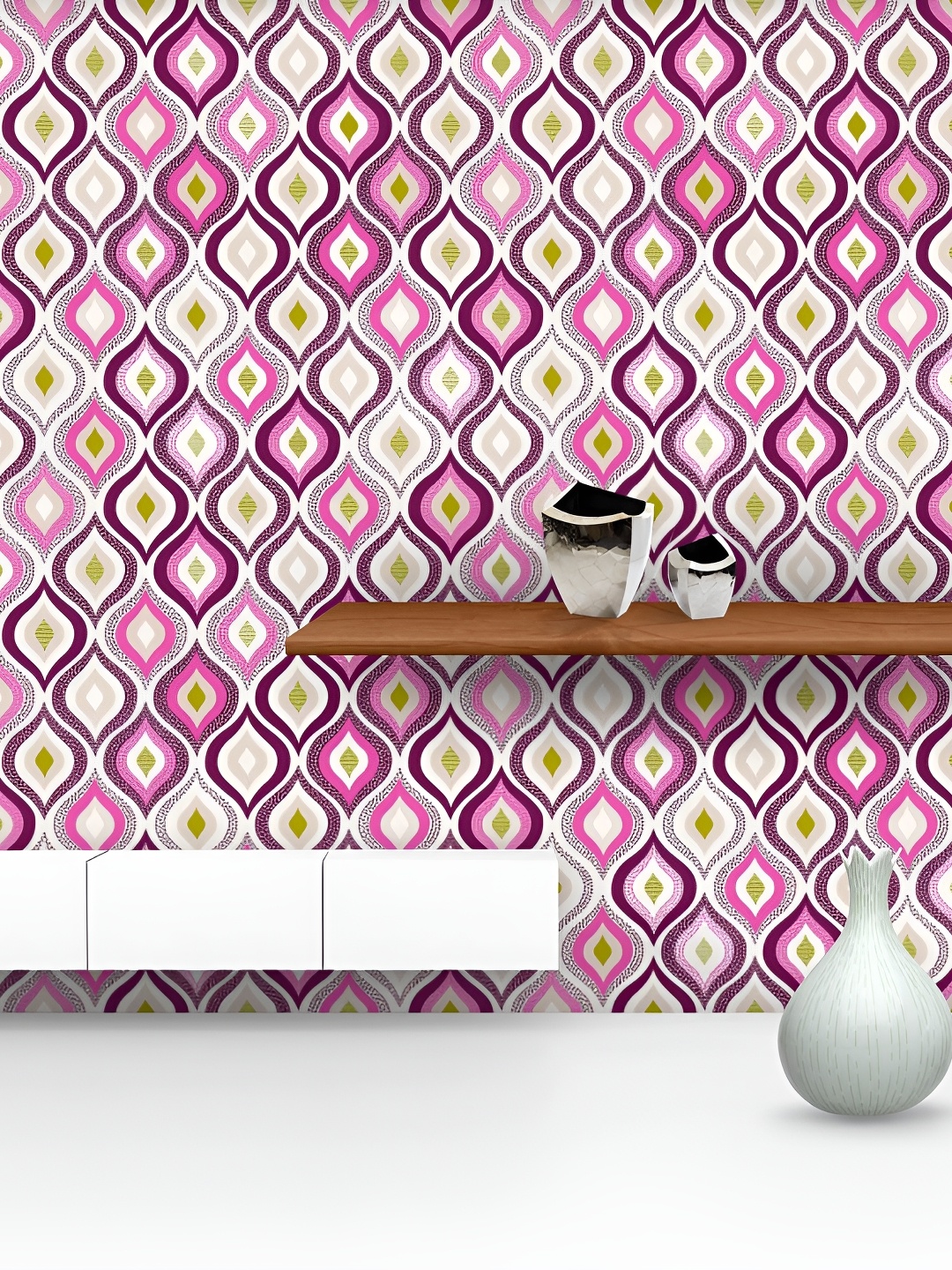

ArtzFolio Pink & White Ethnic Motifs Printed Self-Adhesive Peel & Stick Wall Sticker