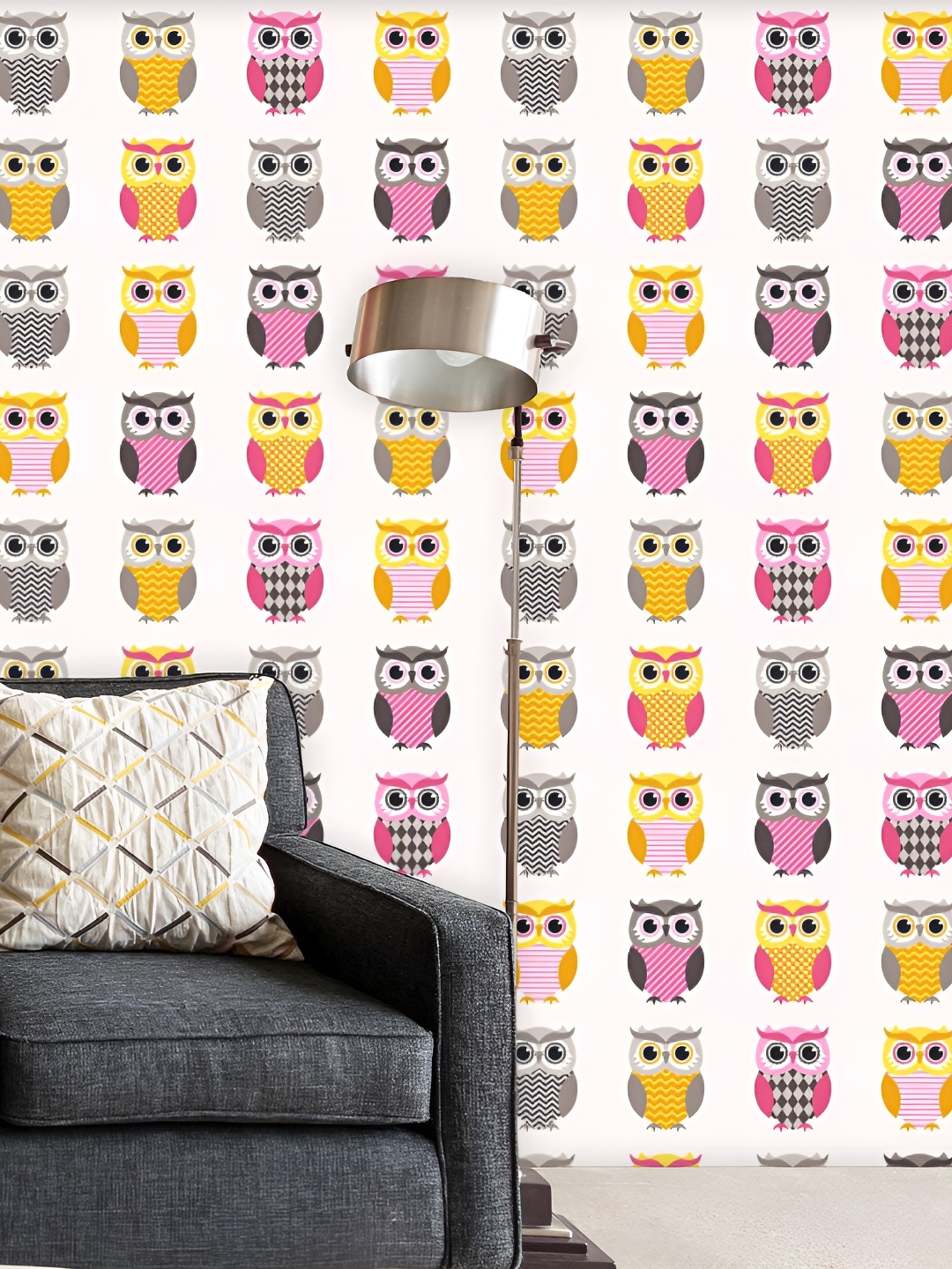 

ArtzFolio White & Yellow Printed Self Adhesive Peel & Stick Wallpaper