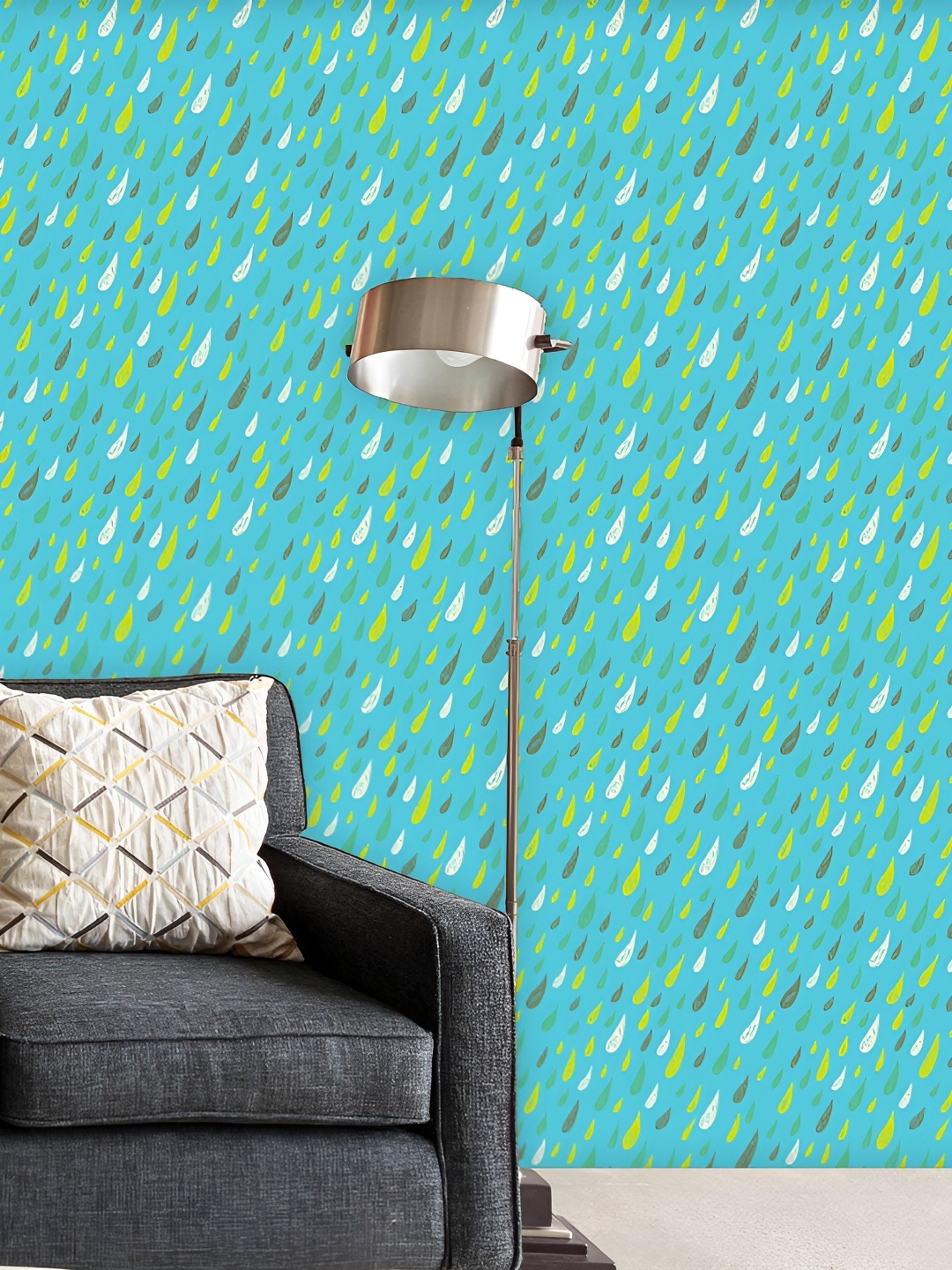 

ArtzFolio Blue Peel & Stick Non-PVC Vinyl Self-Adhesive Wall Sticker