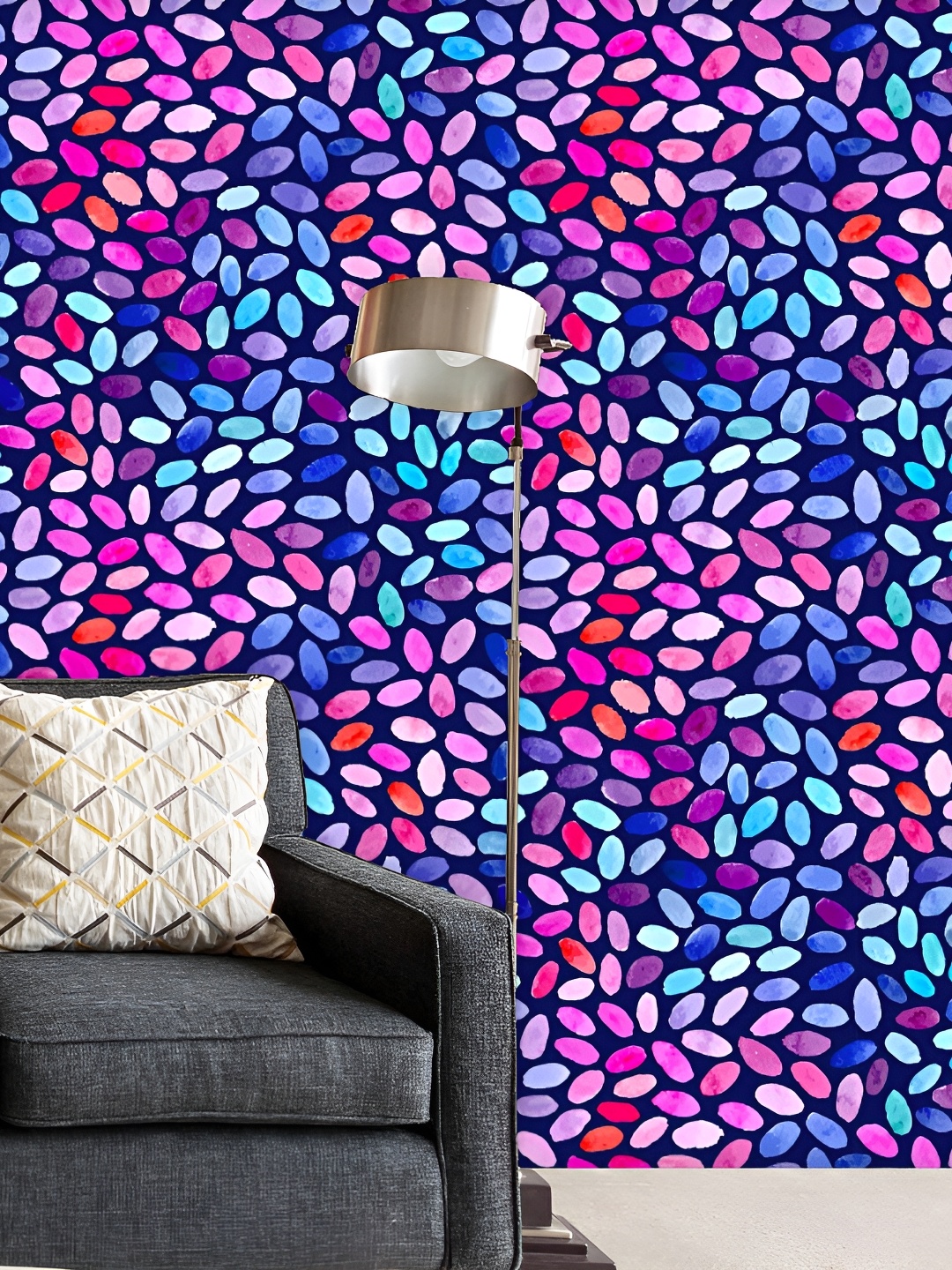

ArtzFolio Blue & Pink Printed Self Adhesive Wallpaper