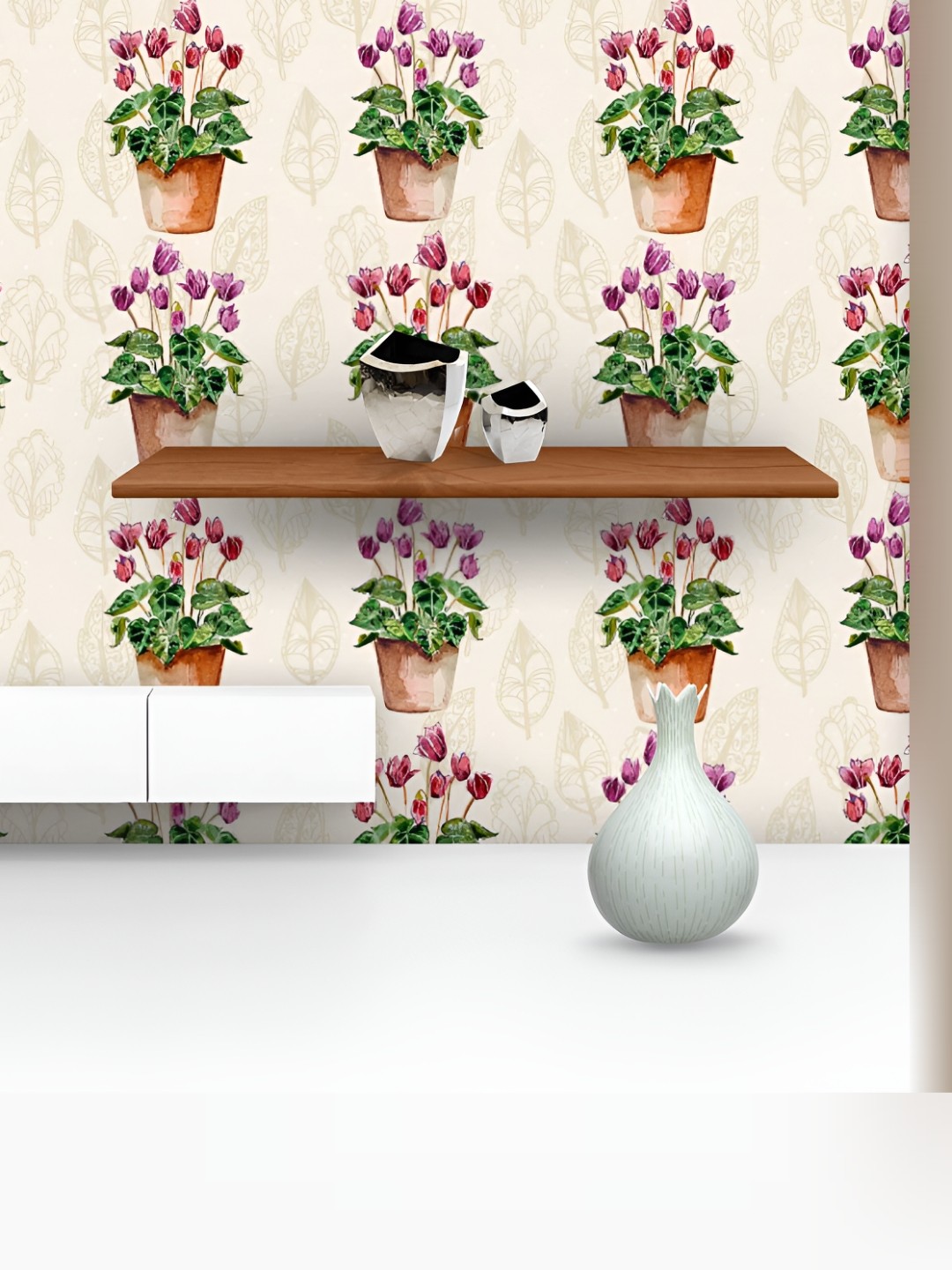 

ArtzFolio Brown & Green Printed Peel & Stick Wall Decals