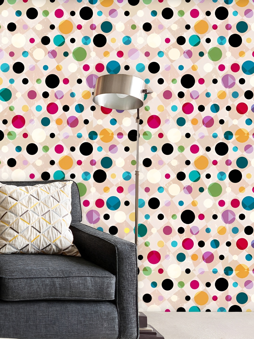 

ArtzFolio Beige & Black Geometric Printed Self Adhesive Wallpaper