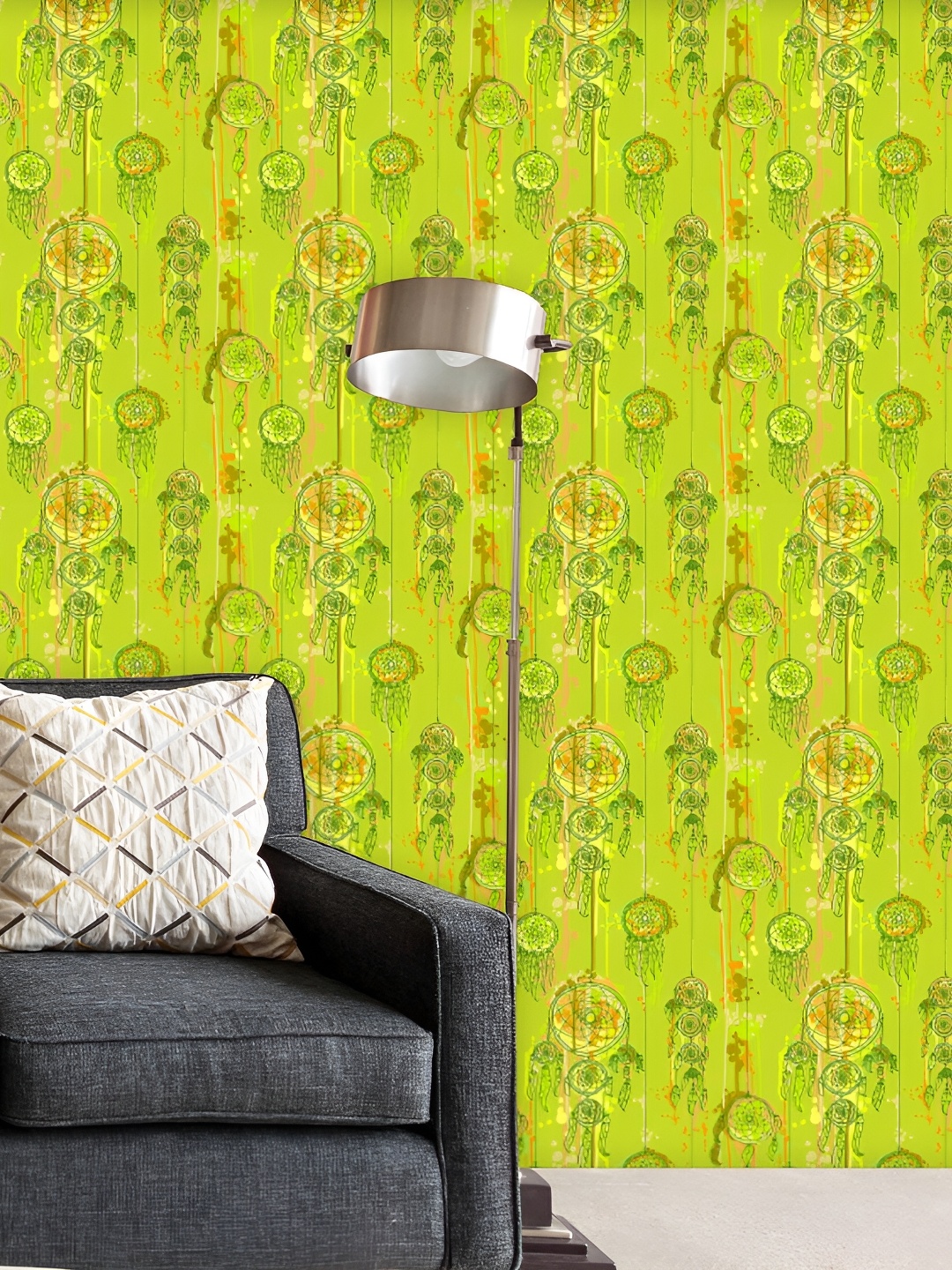 

ArtzFolio Green & Brown Abstract Printed Self-Adhesive Peel & Stick Wallpaper