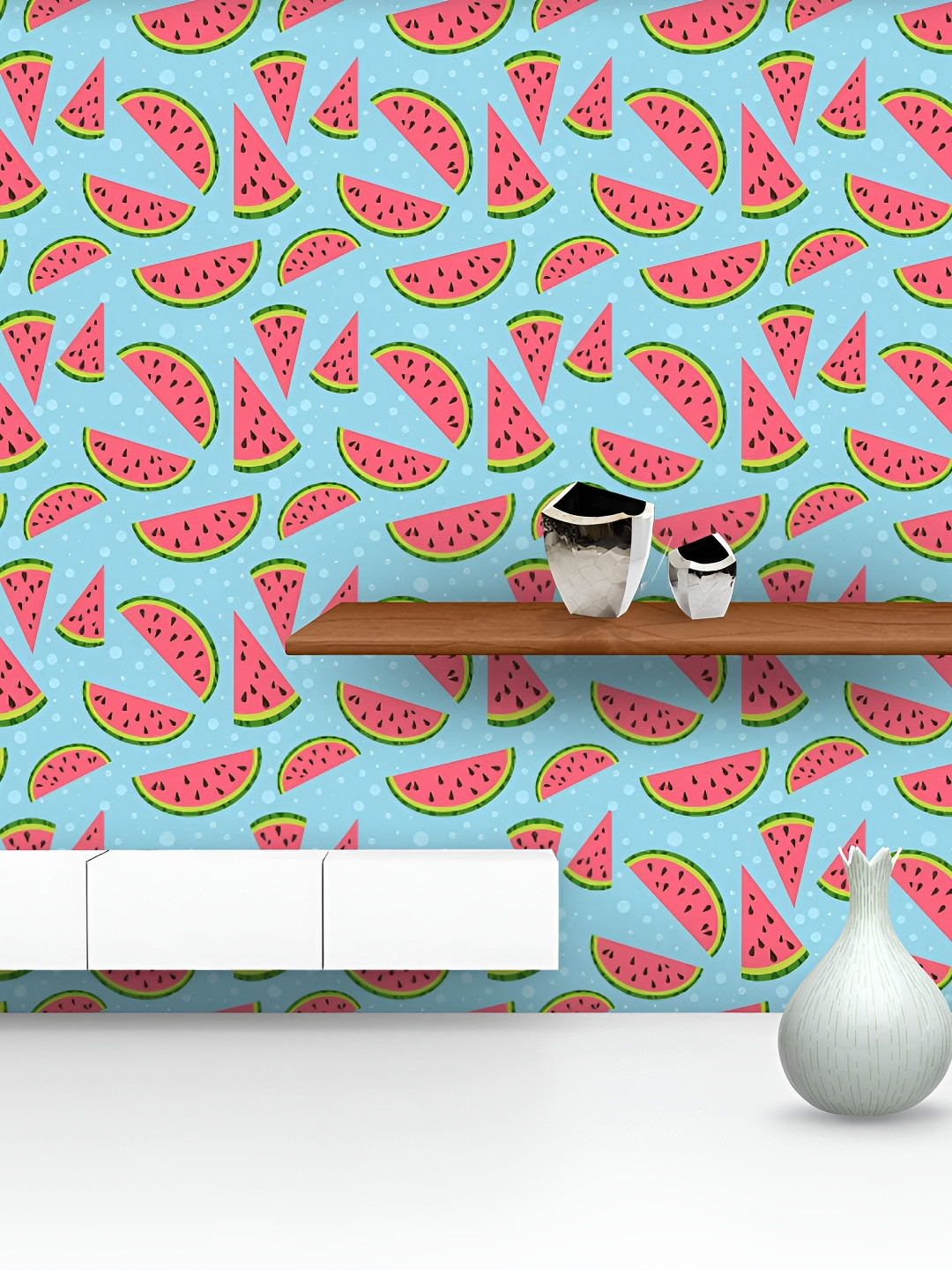 

ArtzFolio Blue & Red Printed Peel & Stick Wall Decal
