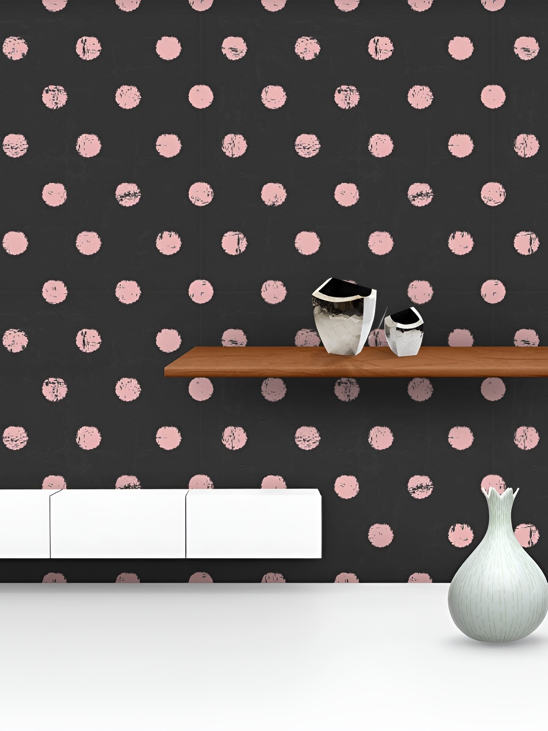 

ArtzFolio Black & Rose Printed Self-Adhesive Peel & Stick Wall Sticker
