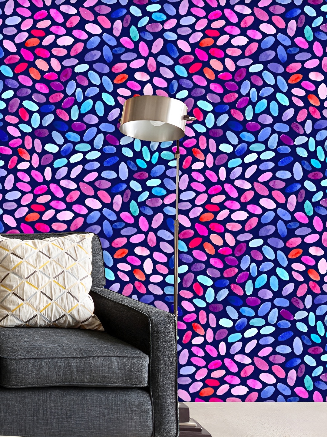 

ArtzFolio Blue & Pink Abstract Printed Self Adhesive Wallpaper