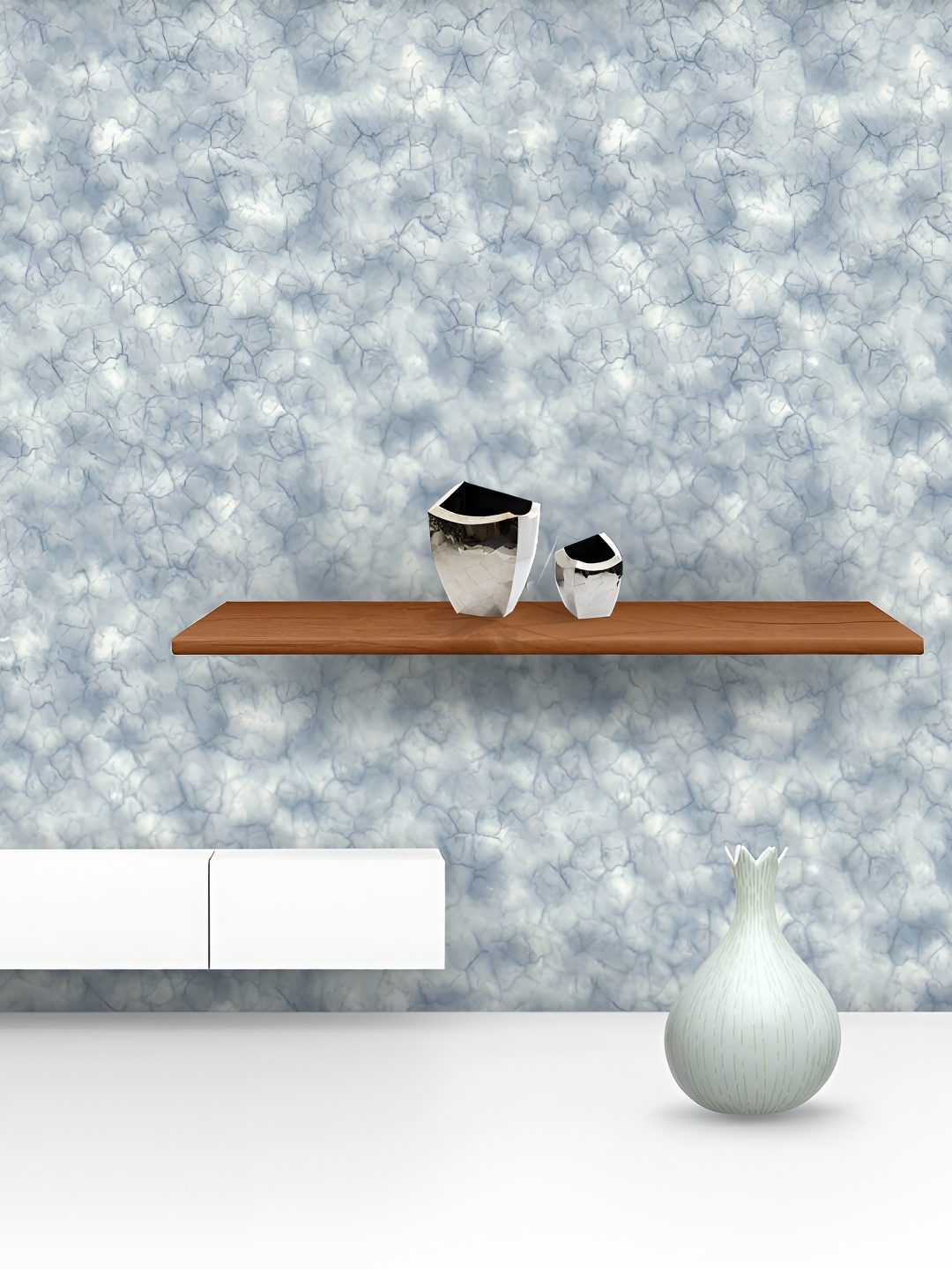 

ArtzFolio Grey & White Abstract Printed Self Adhesive Wallpaper
