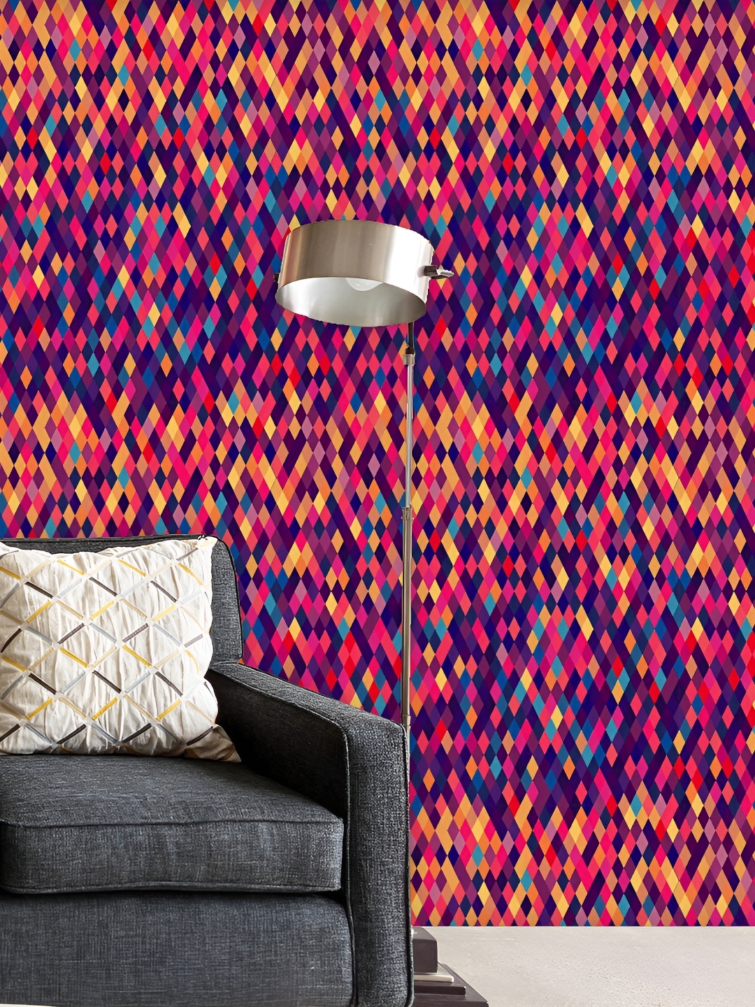 

ArtzFolio Blue & Pink Printed Self Adhesive Wallpaper