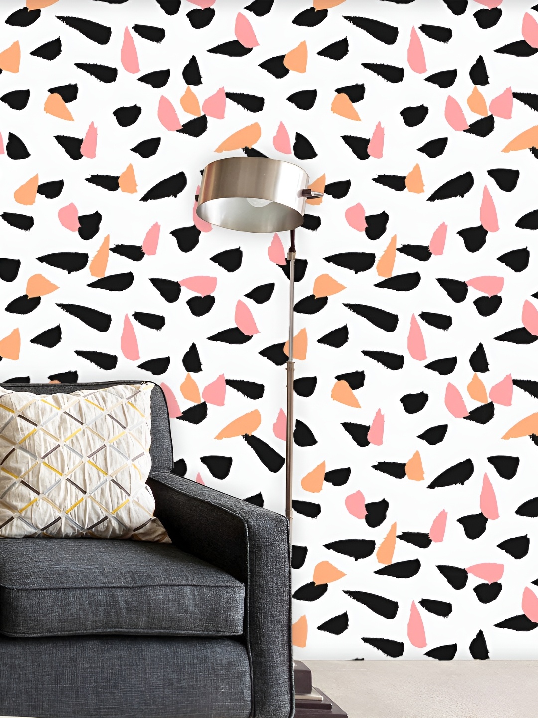 

ArtzFolio White & Black Printed Self Adhesive Wallpaper