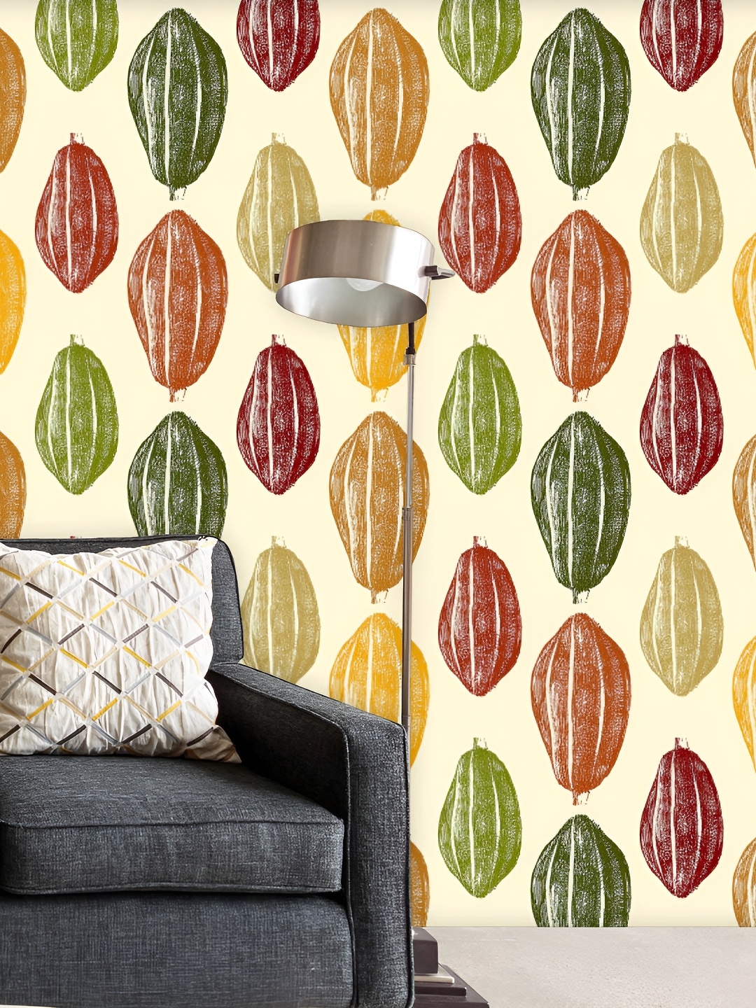 

ArtzFolio Cream & Brown Printed Peel & Stick Self-Adhesive Wallpaper