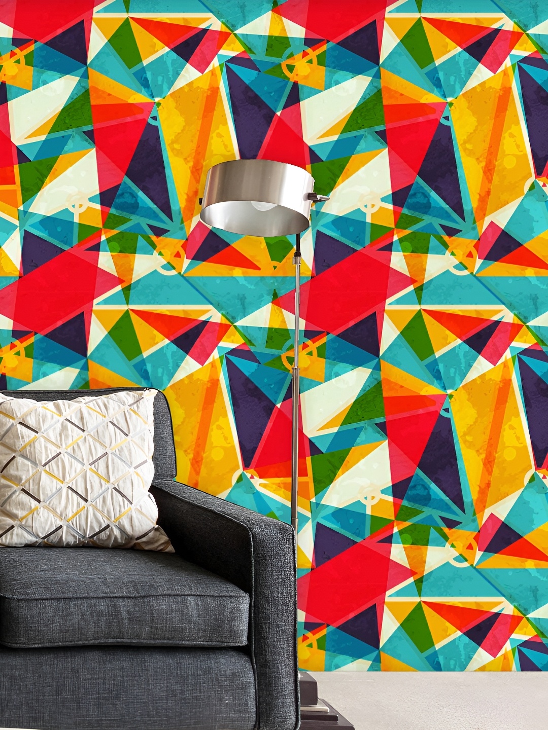 

ArtzFolio Red & Blue Printed Peel & Stick Wall Decals