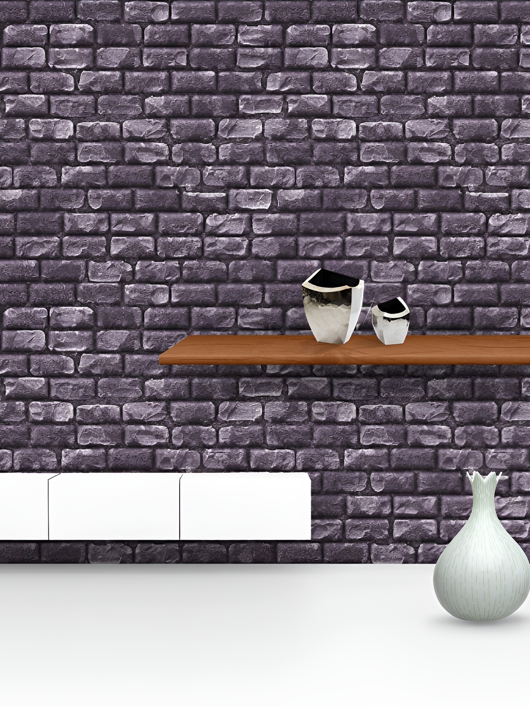

ArtzFolio Grey & Black Printed Self Adhesive Wallpaper