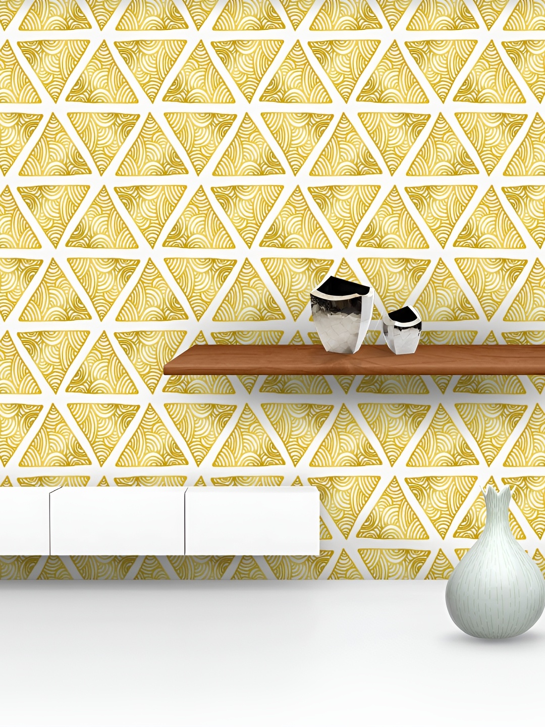 

ArtzFolio Yellow & White Abstract Printed Self-Adhesive Peel & Wall Sticker