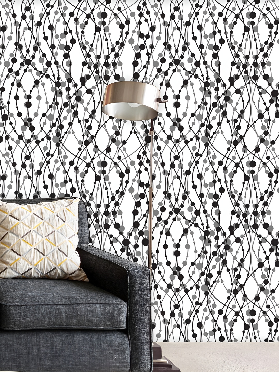 

ArtzFolio White & Black Printed Self-Adhesive Wallpaper