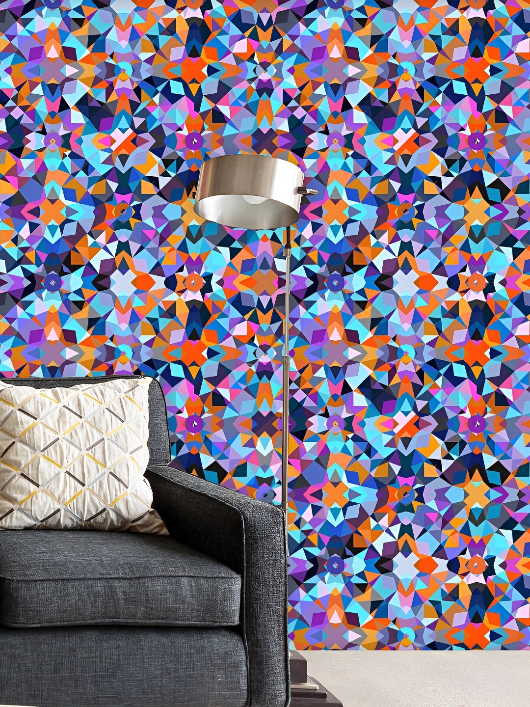 

ArtzFolio Blue Printed Self Adhesive Wallpaper