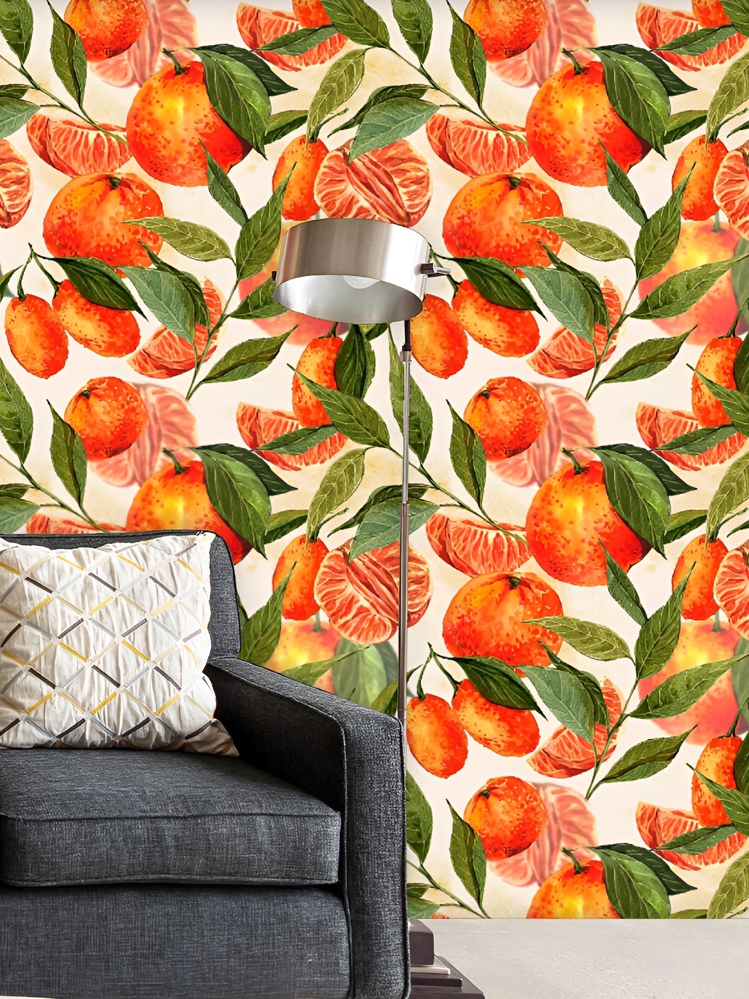 

ArtzFolio Orange Peel & Stick Non-PVC Vinyl Self-Adhesive Wall Sticker