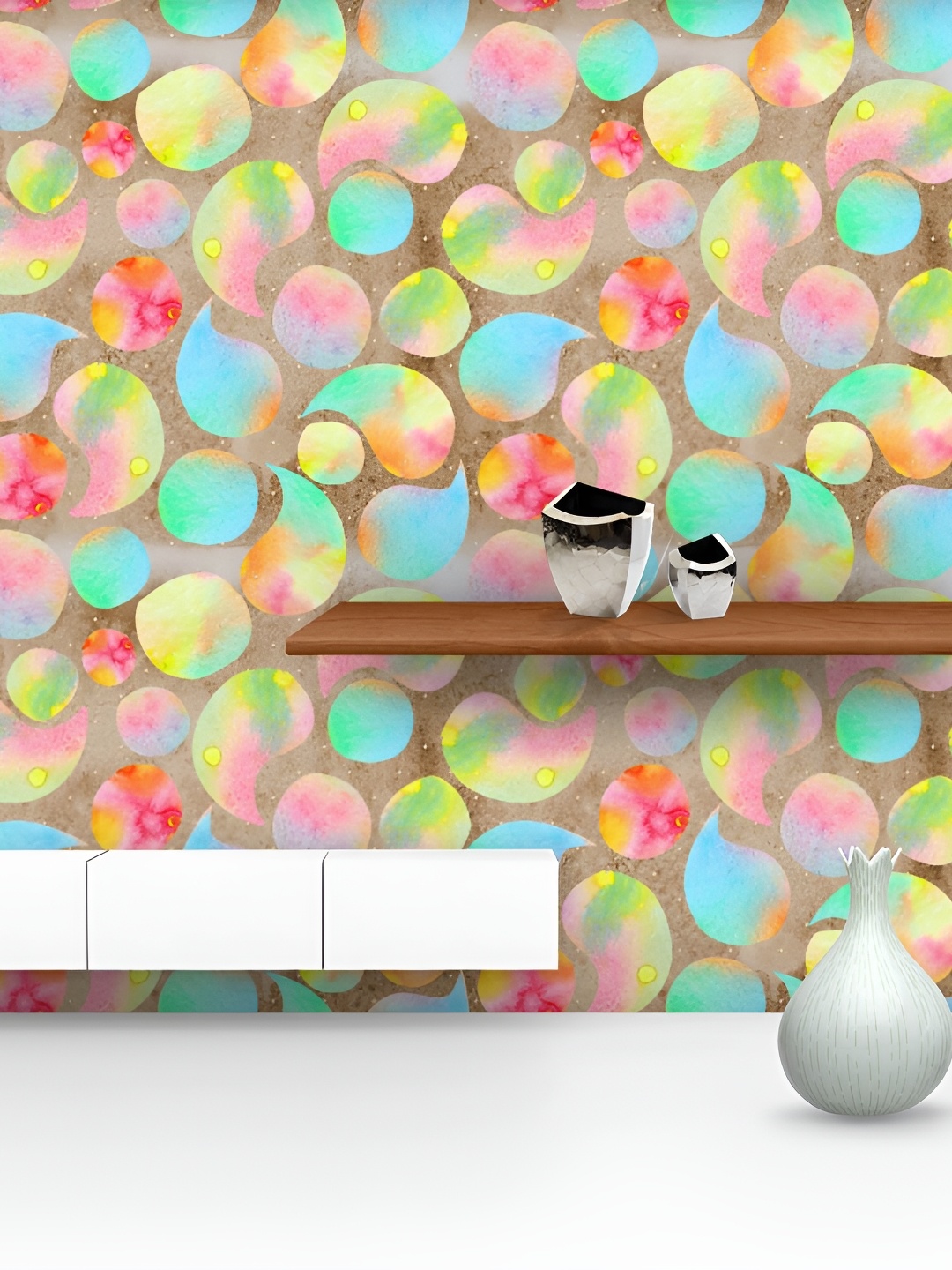 

ArtzFolio Yellow & Green Self-Adhesive Peel & Stick Wallpaper