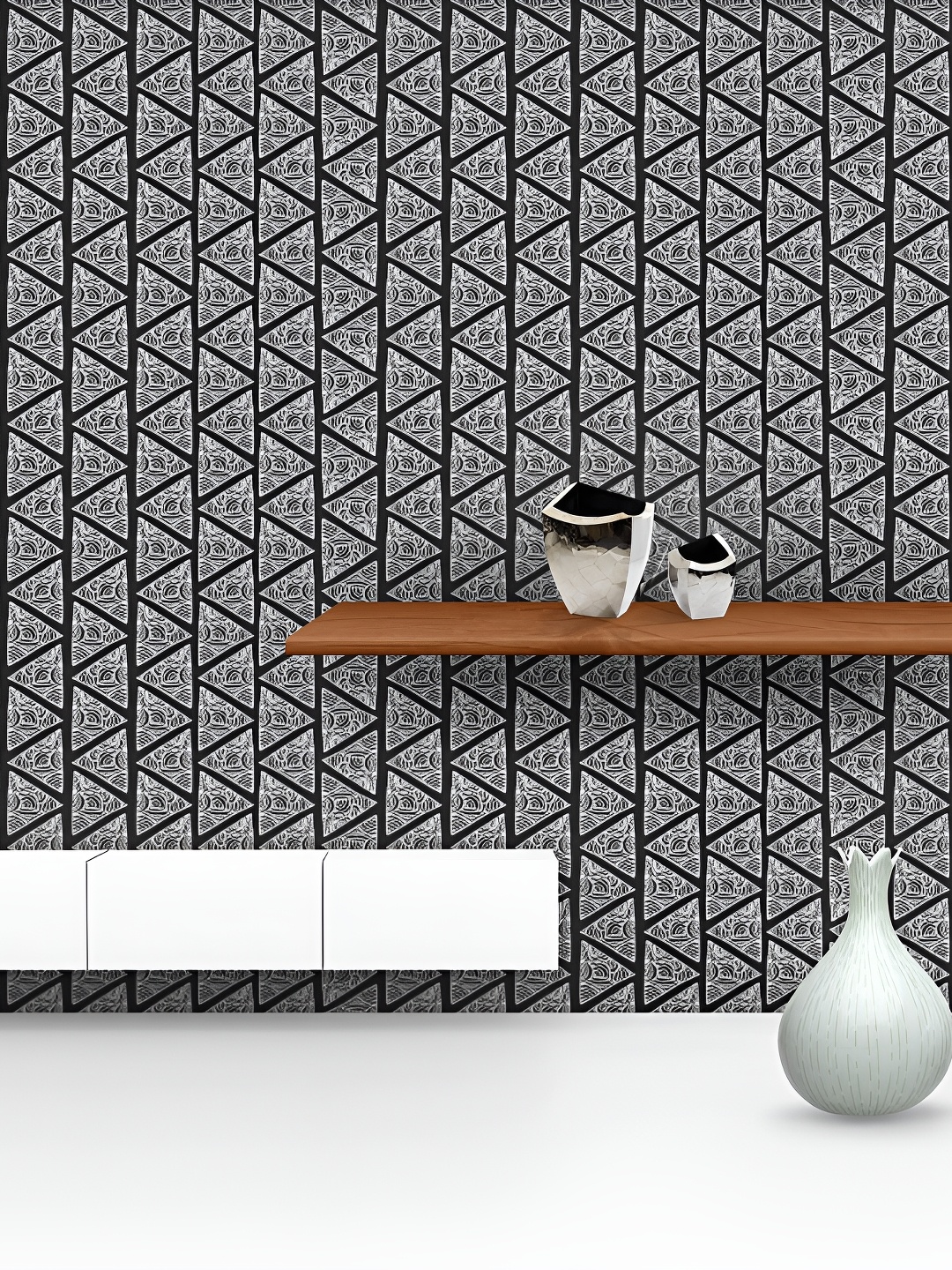 

ArtzFolio 1-Piece Printed Water-Resistant Self-Adhesive Wallpaper, Black