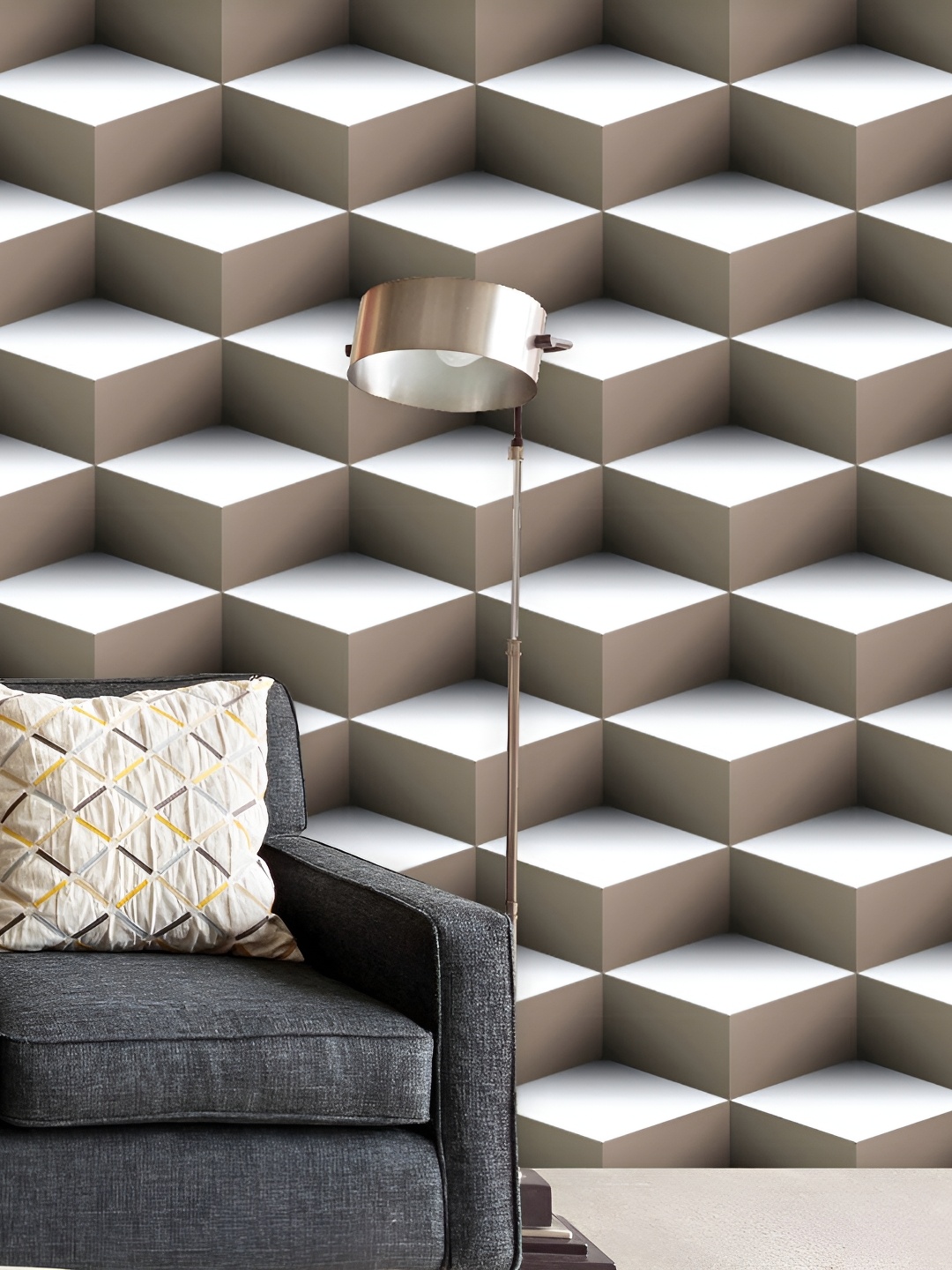 

ArtzFolio Off White Geometric Printed Self-Adhesive Wallpaper