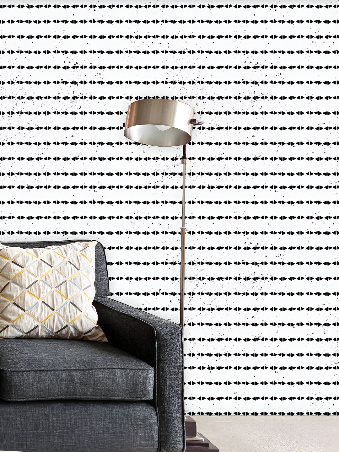 

ArtzFolio White & Black Printed Self-Adhesive Peel & Stick Wallpaper