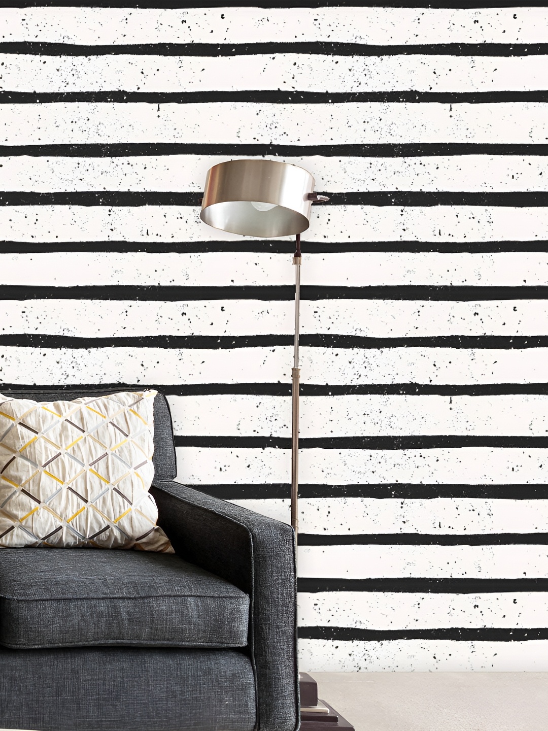 

ArtzFolio Beige & Black Printed Self-Adhesive Water-Resistant Wallpaper