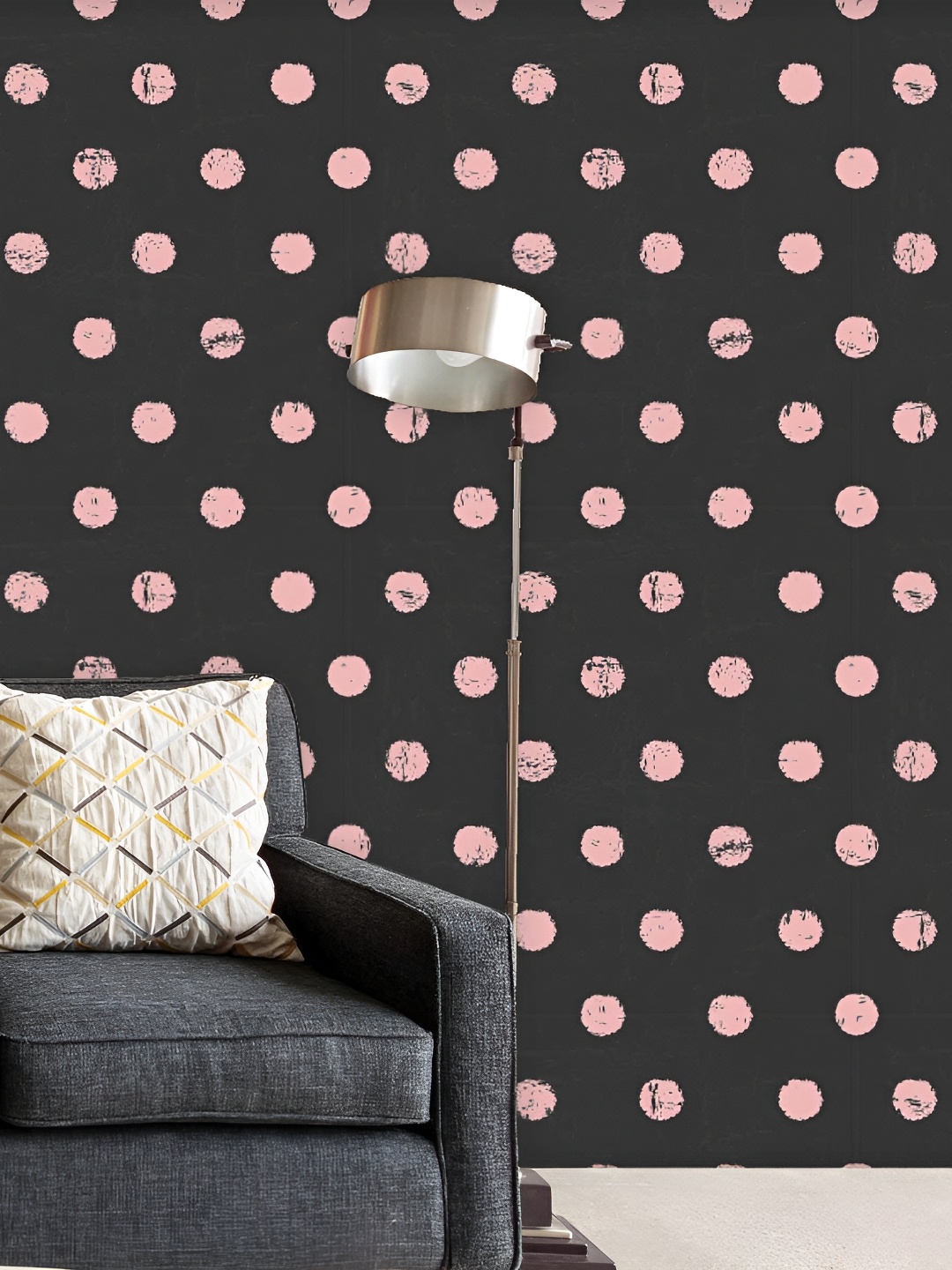 

ArtzFolio Black & Pink Printed Self Adhesive Water Resistant Wallpaper