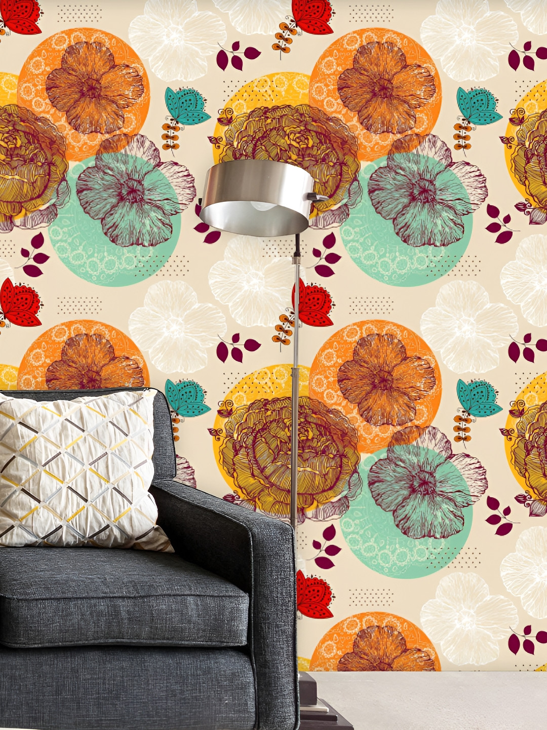 

ArtzFolio Yellow & Black Printed Peel & Stick Self-Adhesive Wallpaper