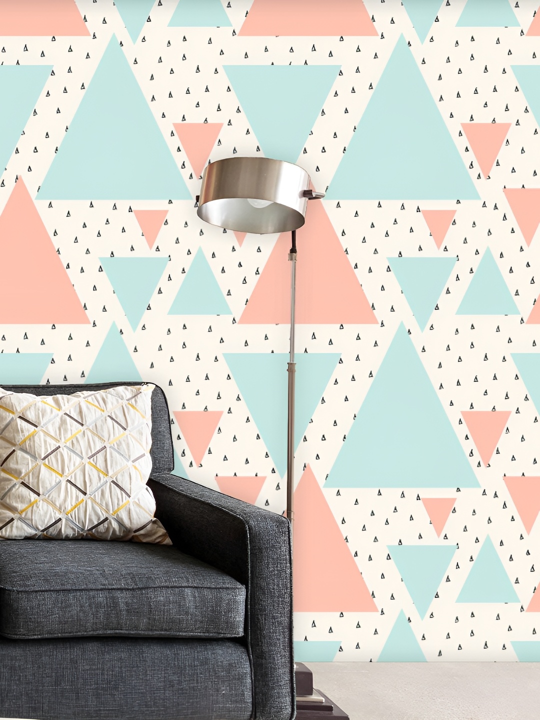 

ArtzFolio Blue & Coral Printed Self Adhesive Wallpaper