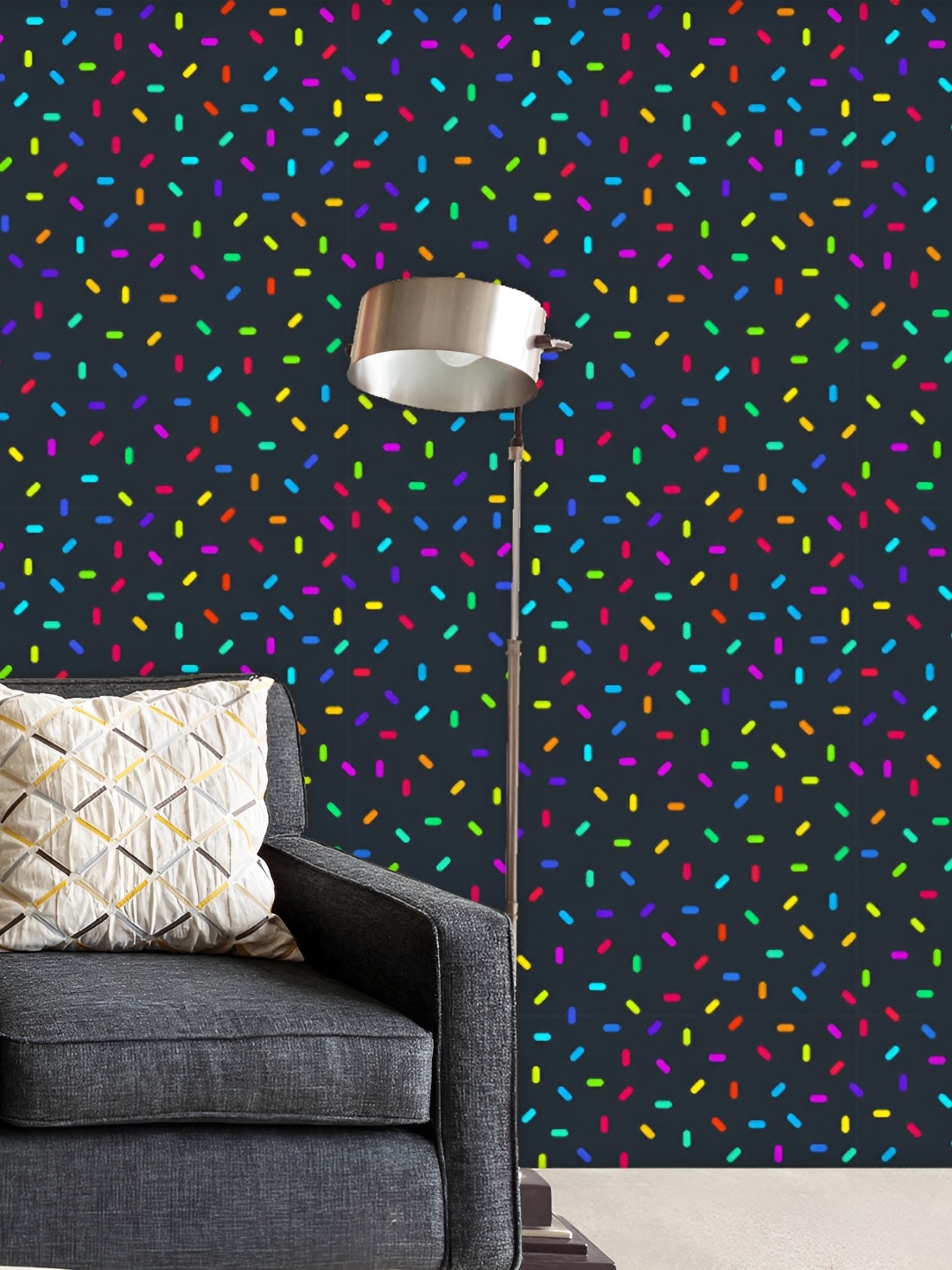 

ArtzFolio Black & Yellow Printed Self Adhesive Wallpaper