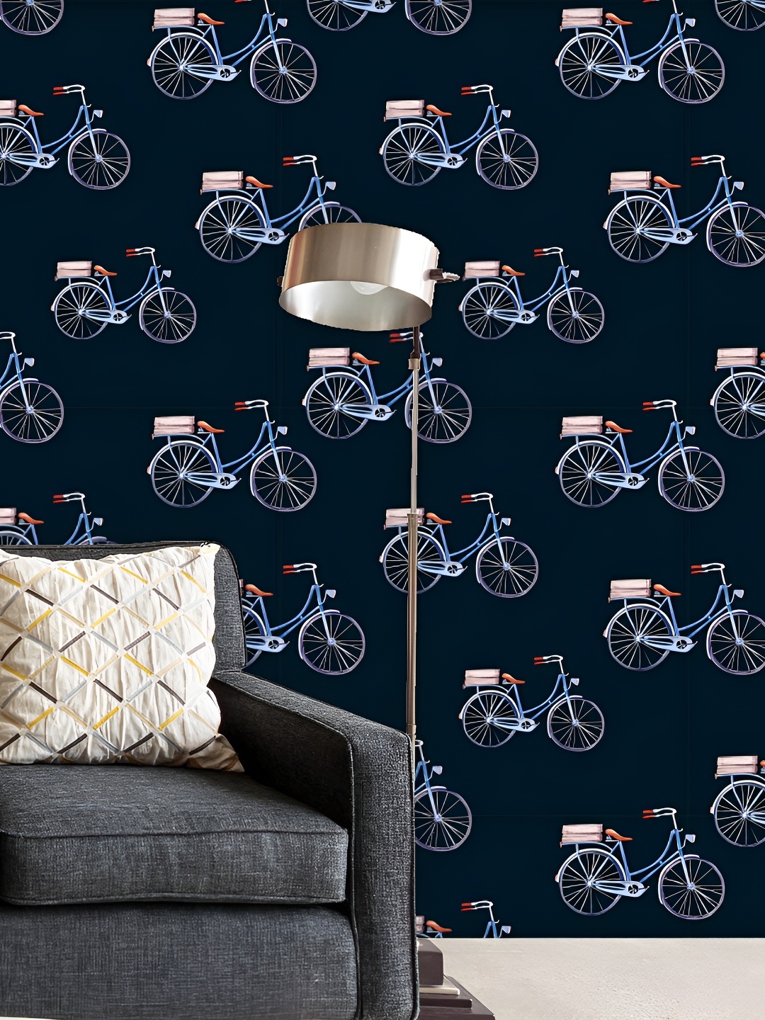 

ArtzFolio Blue & White Printed Self-Adhesive Wallpaper