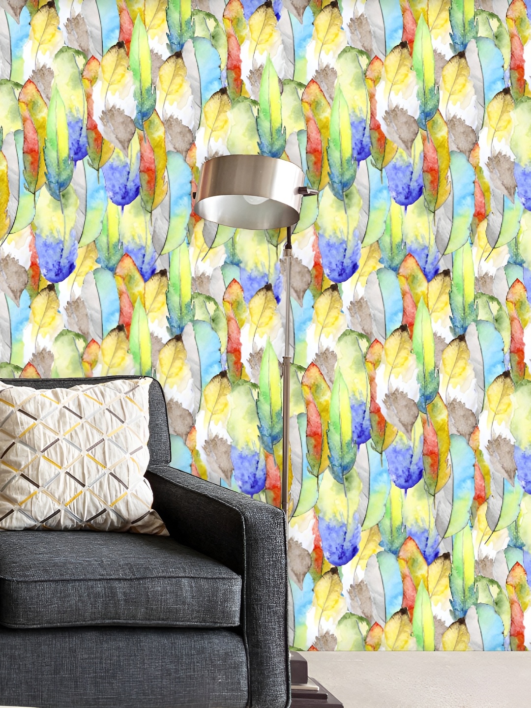 

ArtzFolio Blue & Yellow Printed Self-Adhesive Wallpaper