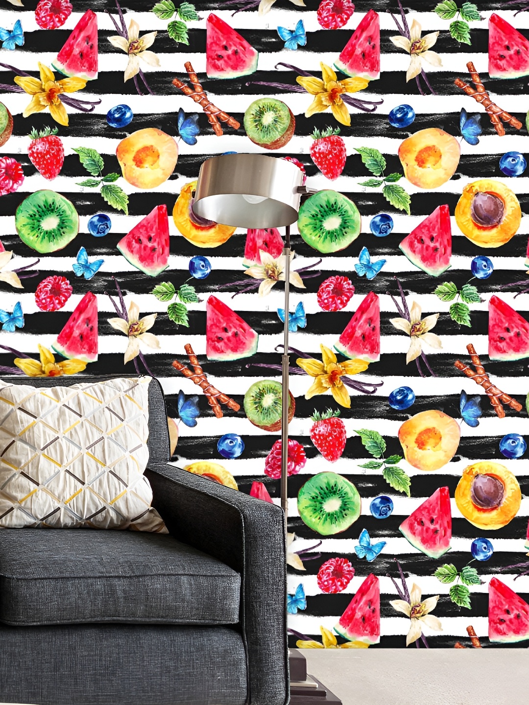 

ArtzFolio Yellow & Red Printed Peel & Stick Self-Adhesive Wallpaper