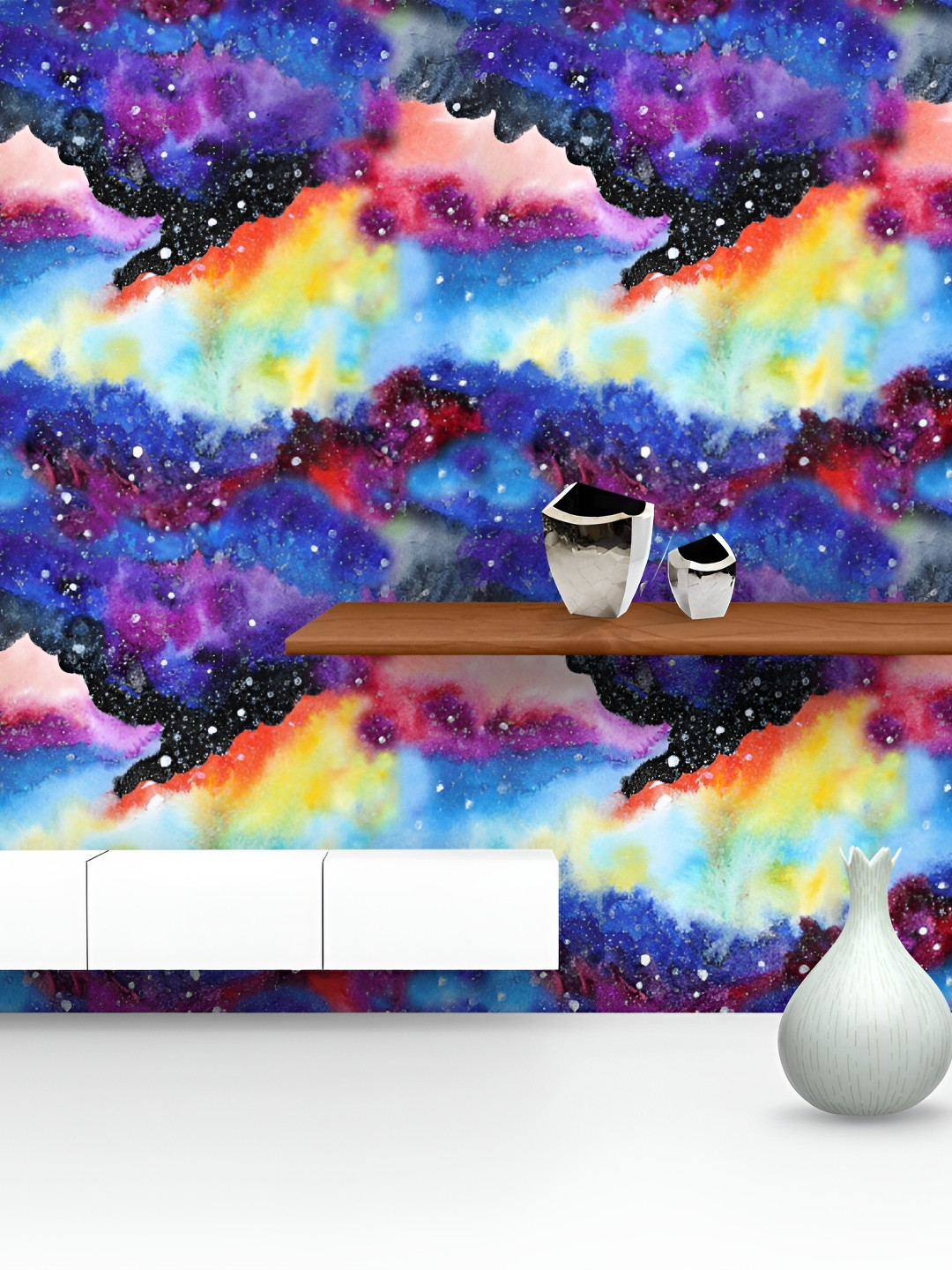 

ArtzFolio Blue & Black Printed Self-Adhesive Wallpaper