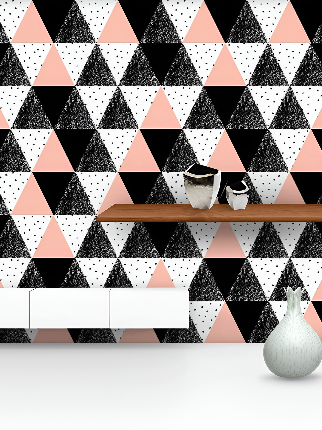 

ArtzFolio Black & Pink Printed Self Adhesive Decals & Stickers