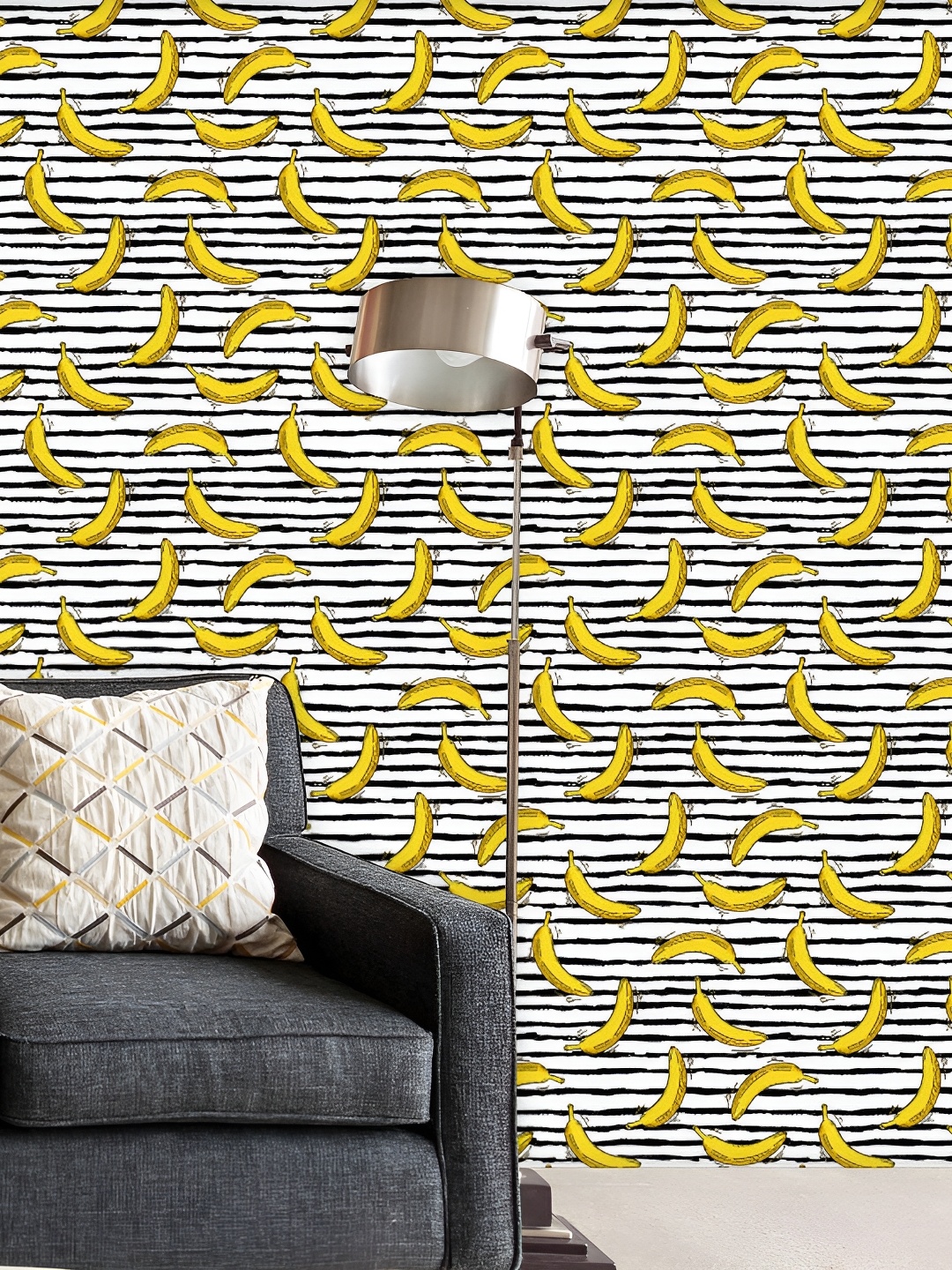 

ArtzFolio White & Yellow Printed Peel & Stick Self-Adhesive Wall Sticker