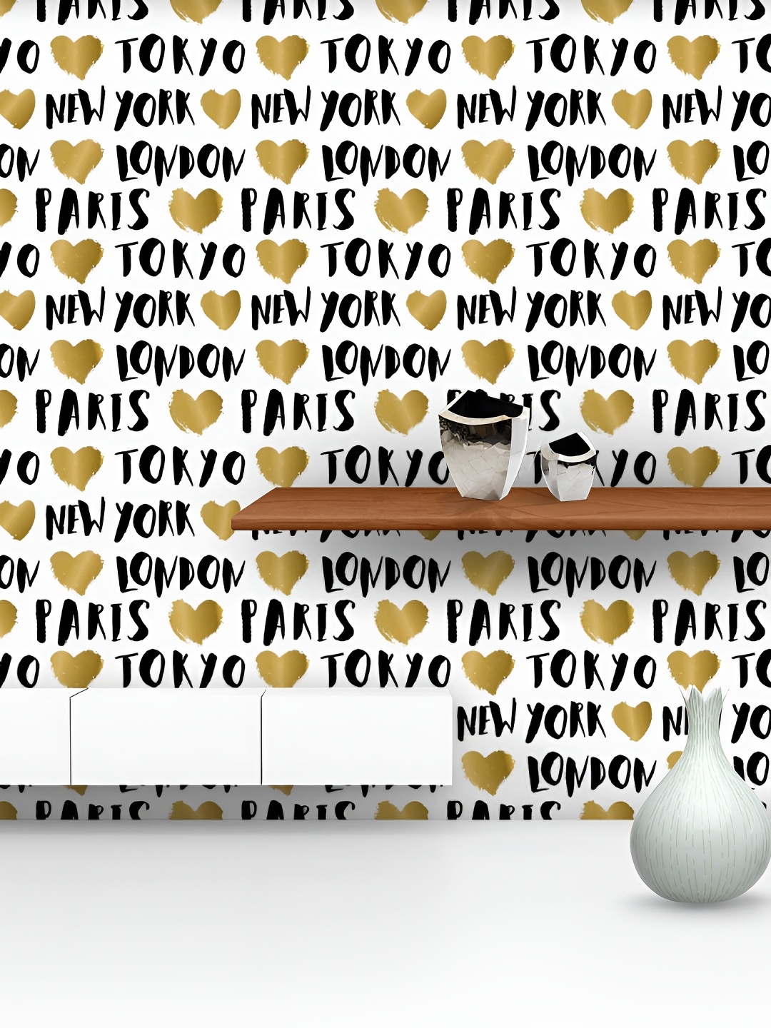 

ArtzFolio White Peel & Stick Self-Adhesive Printed Wall Sticker