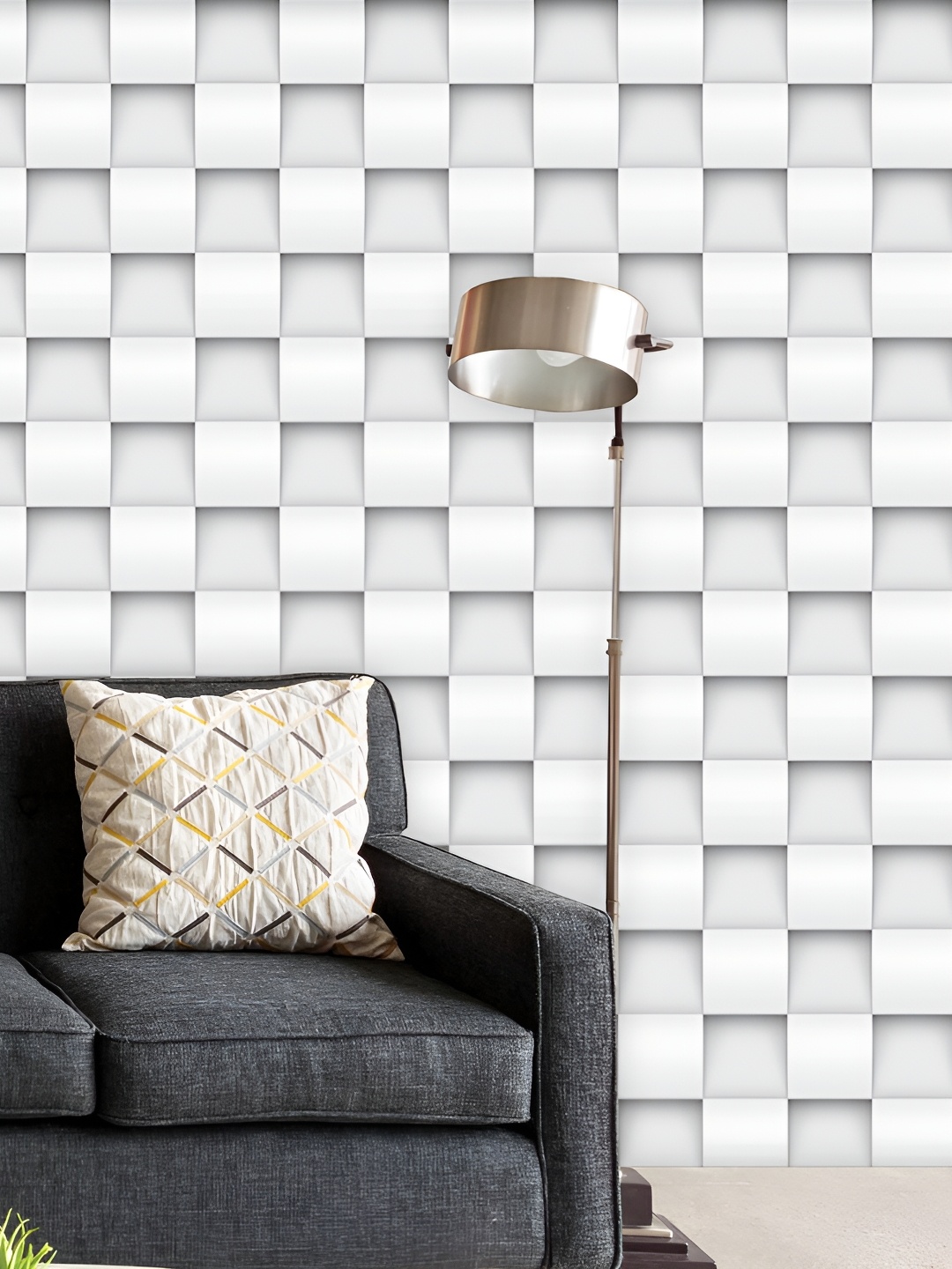 

ArtzFolio White & Grey Printed Self Adhesive Decals & Stickers
