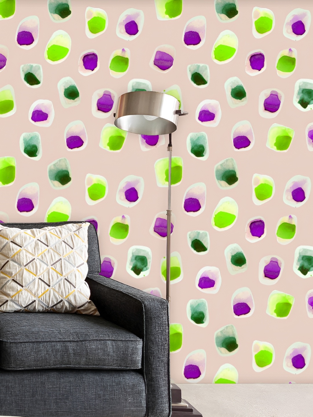 

ArtzFolio Pink & Purple Abstract Printed Self Adhesive Waterproof Wallpaper