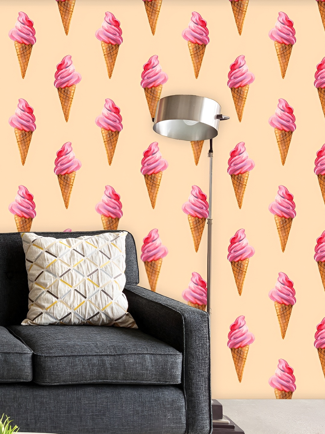 

ArtzFolio Self-Adhesive Non-PVC Peel & Stick Wallpaper, Peach