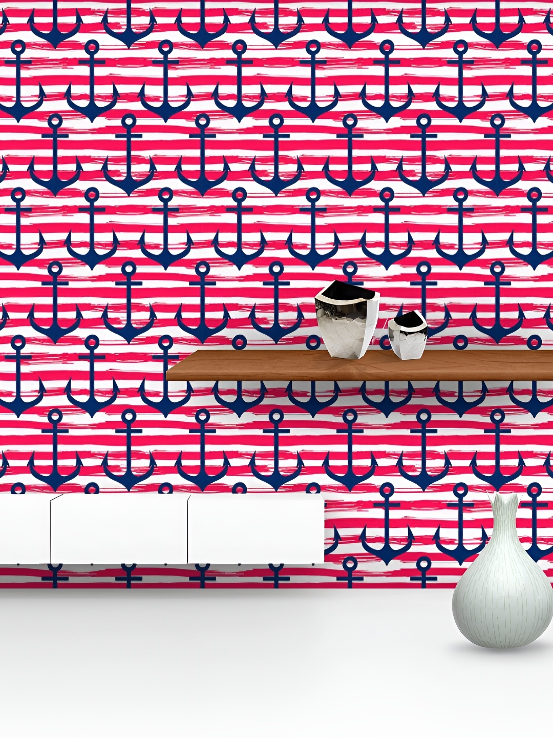 

ArtzFolio Multicolor Striped Easy-to-Peel & Stick Wallpaper, Multi